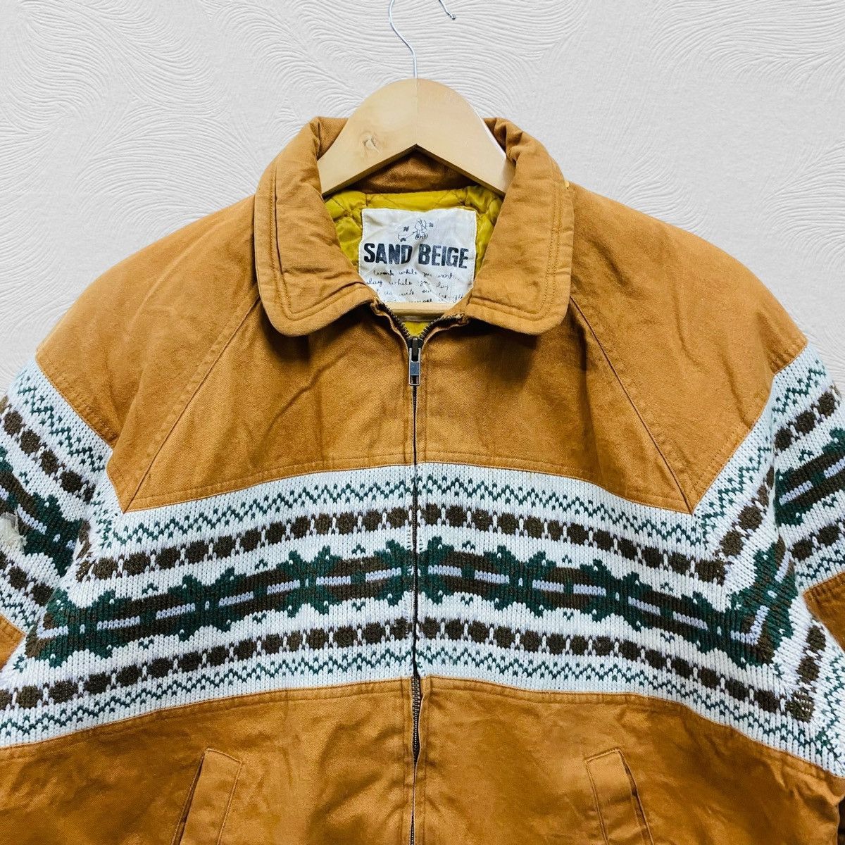Japanese Brand Sand beige jacket navajo style japanese brand Size US XL / EU 56 / 4 - 3 Thumbnail