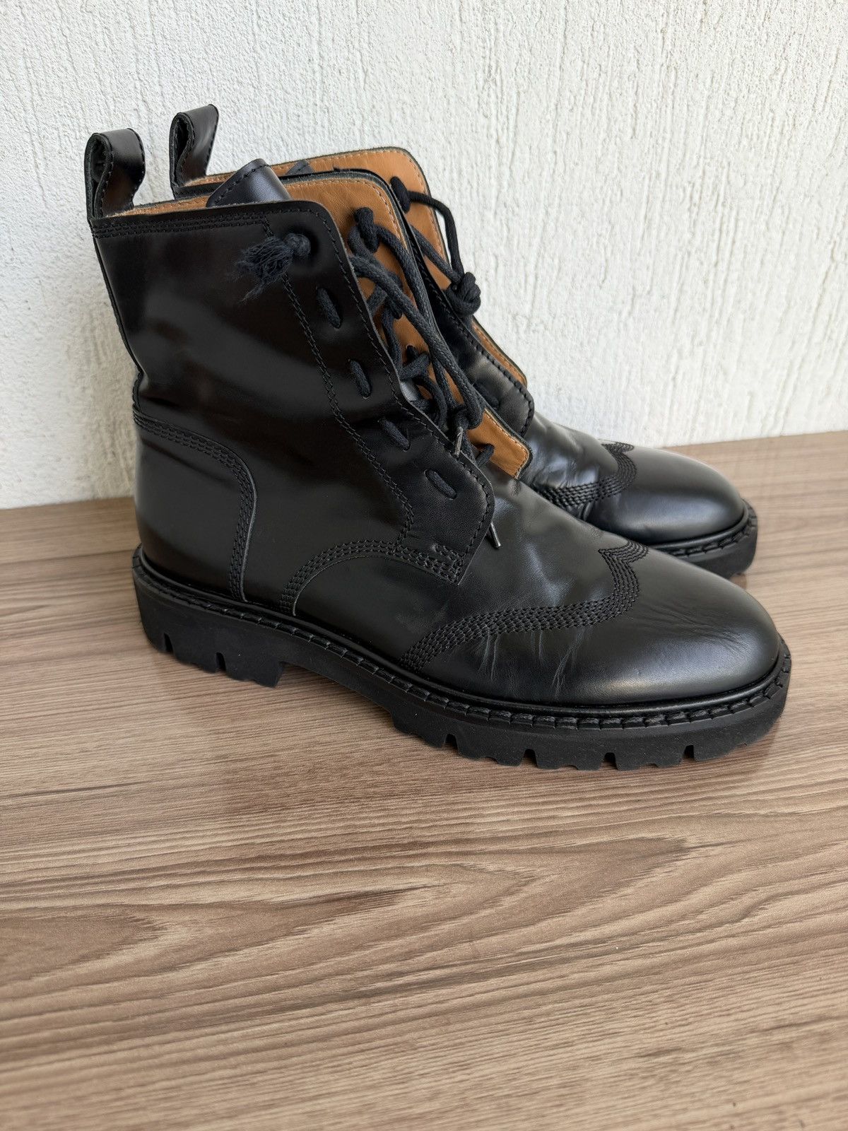 Maison Margiela Wing tip combat boots Size US 8 / EU 41 - 4 Thumbnail