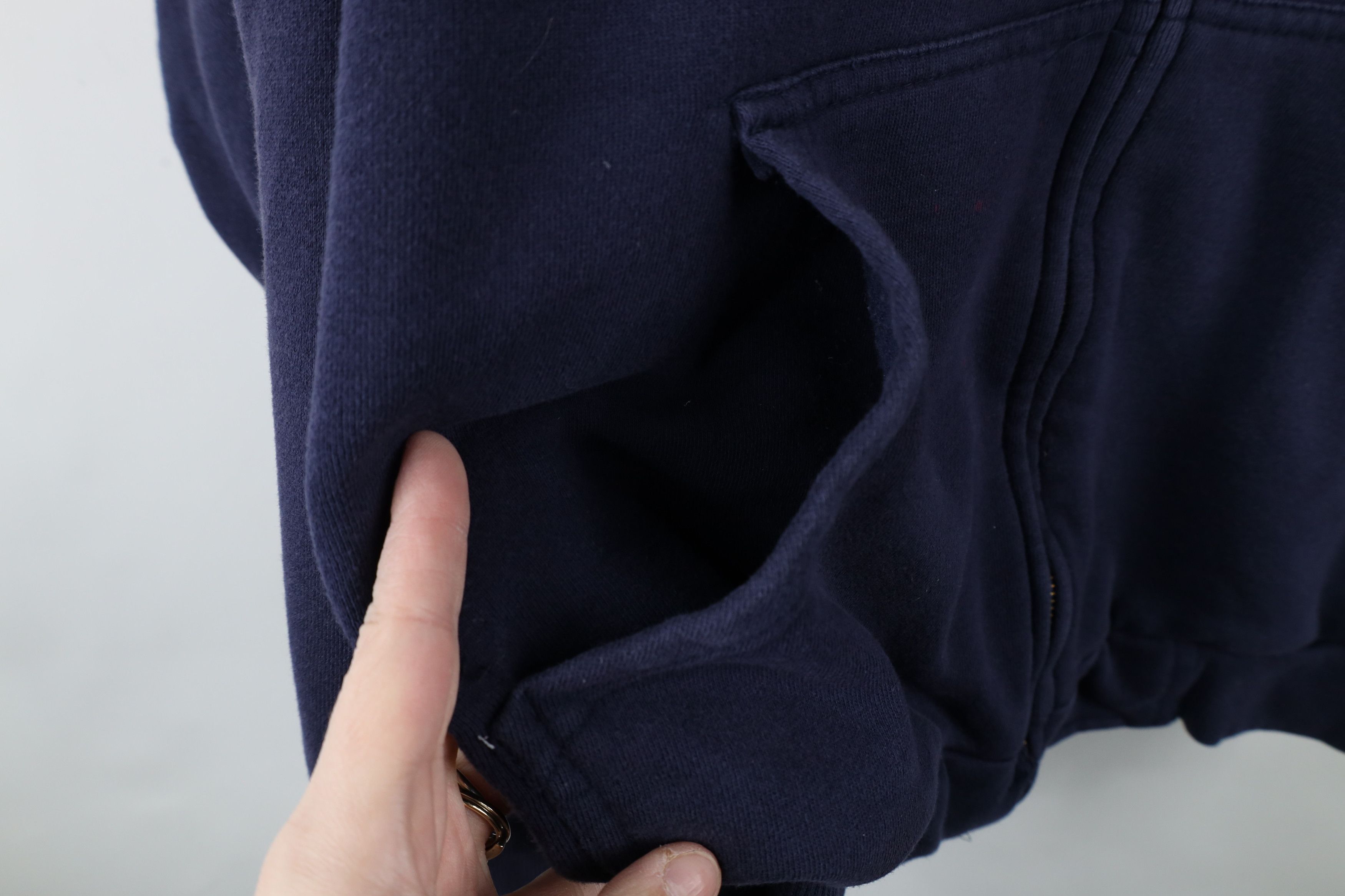 Vintage Vintage 90s Streetwear Wall Thermal Lined Full Zip Hoodie Size US XXL / EU 58 / 5 - 5 Thumbnail