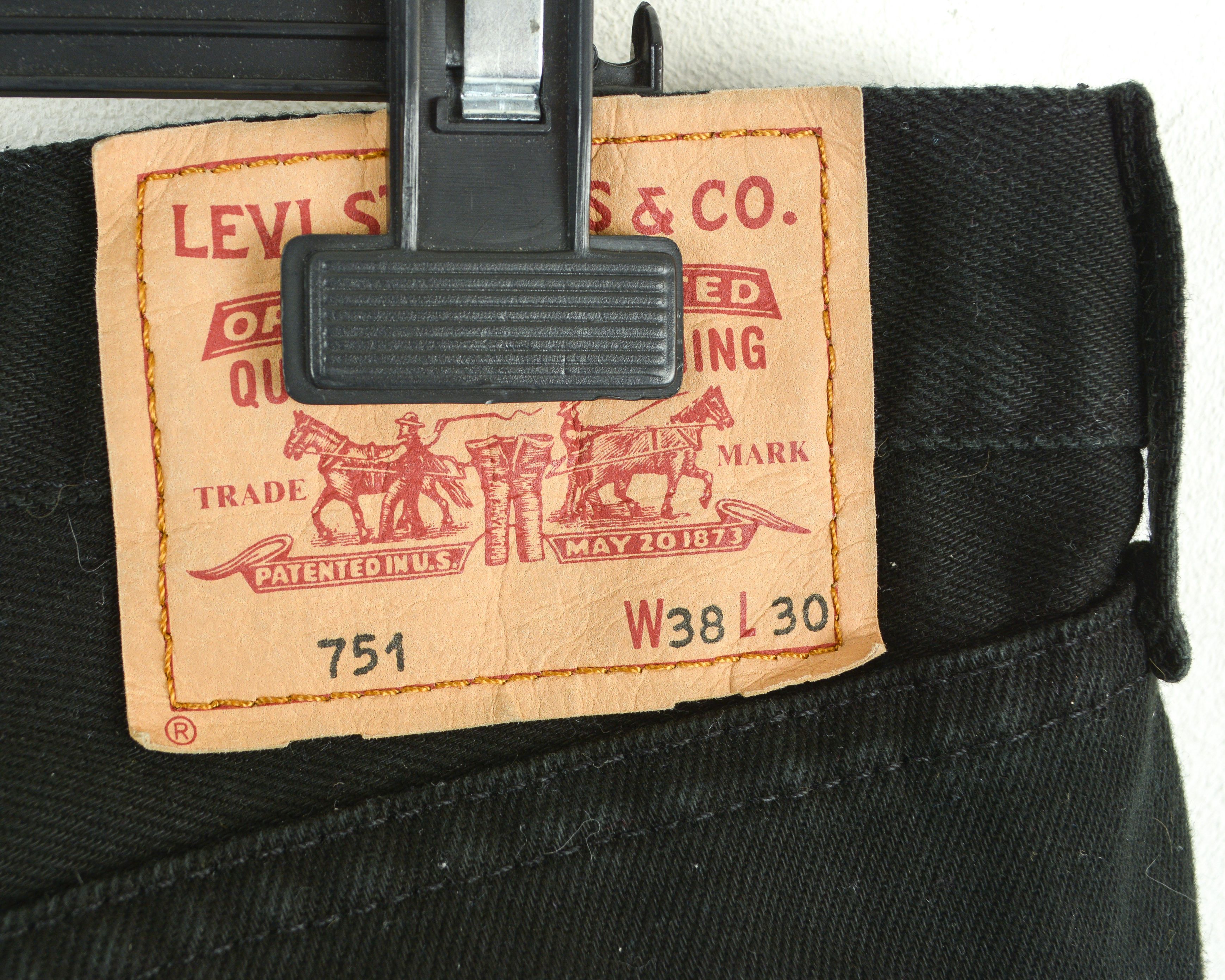 Levi's 751 Mens W38 L30 Regular Straight Jeans Denim Pants Trousers Size US 38 / EU 54 - 9 Thumbnail