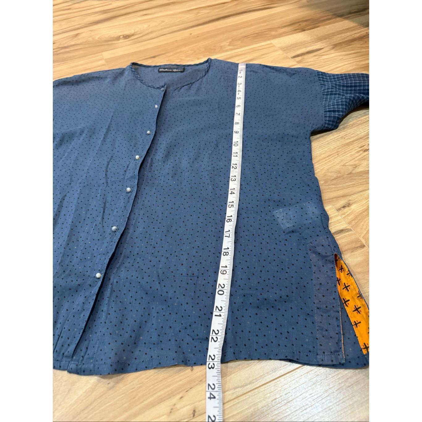 Guru Gudrun Sjoden blue button front top blouse size Small Size S / US 4 / IT 40 - 10 Thumbnail