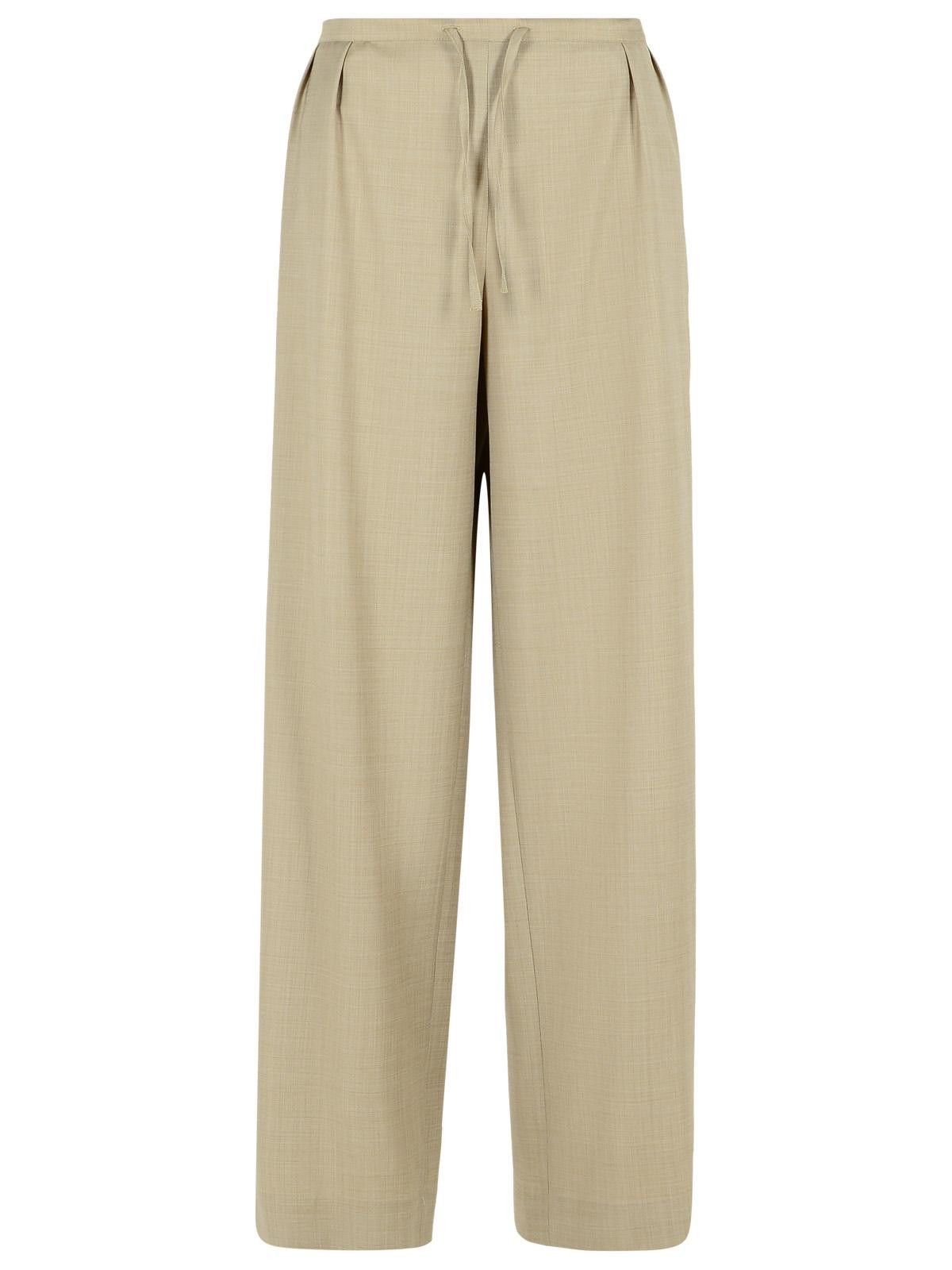 Loulou de Saison LOULOU DE SAISON 'Cove' Beige Virgin Wool Pants Size 28" / US 6 / IT 42 - 1 Thumbnail