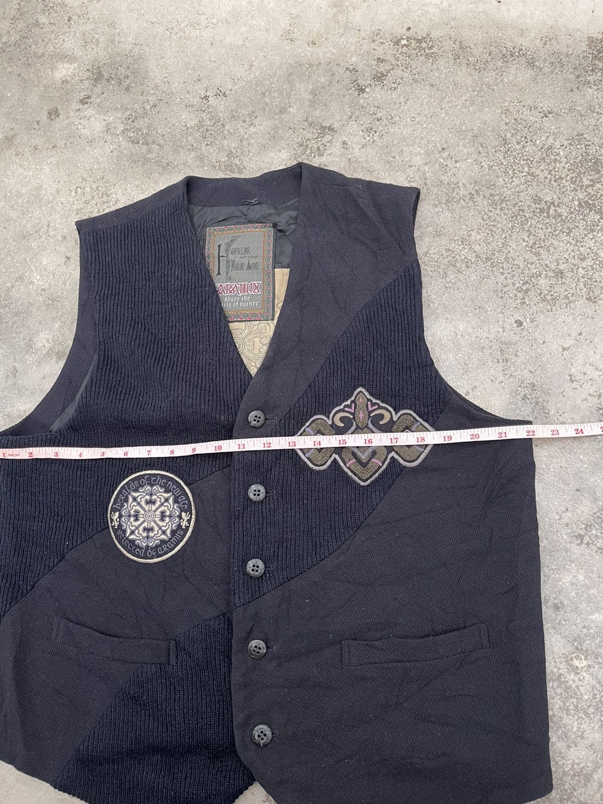 Vintage Aramis Vest Wool Patches Size US M / EU 48-50 / 2 - 9 Thumbnail
