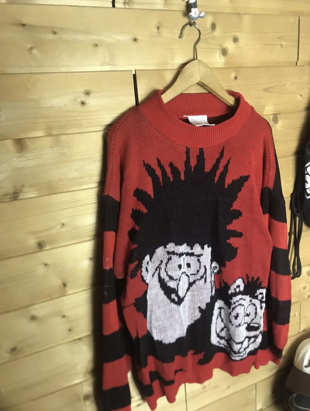 Vintage Rare Vintage the Beano Freddy Krueger style stripped sweater Size US XL / EU 56 / 4 - 2 Thumbnail