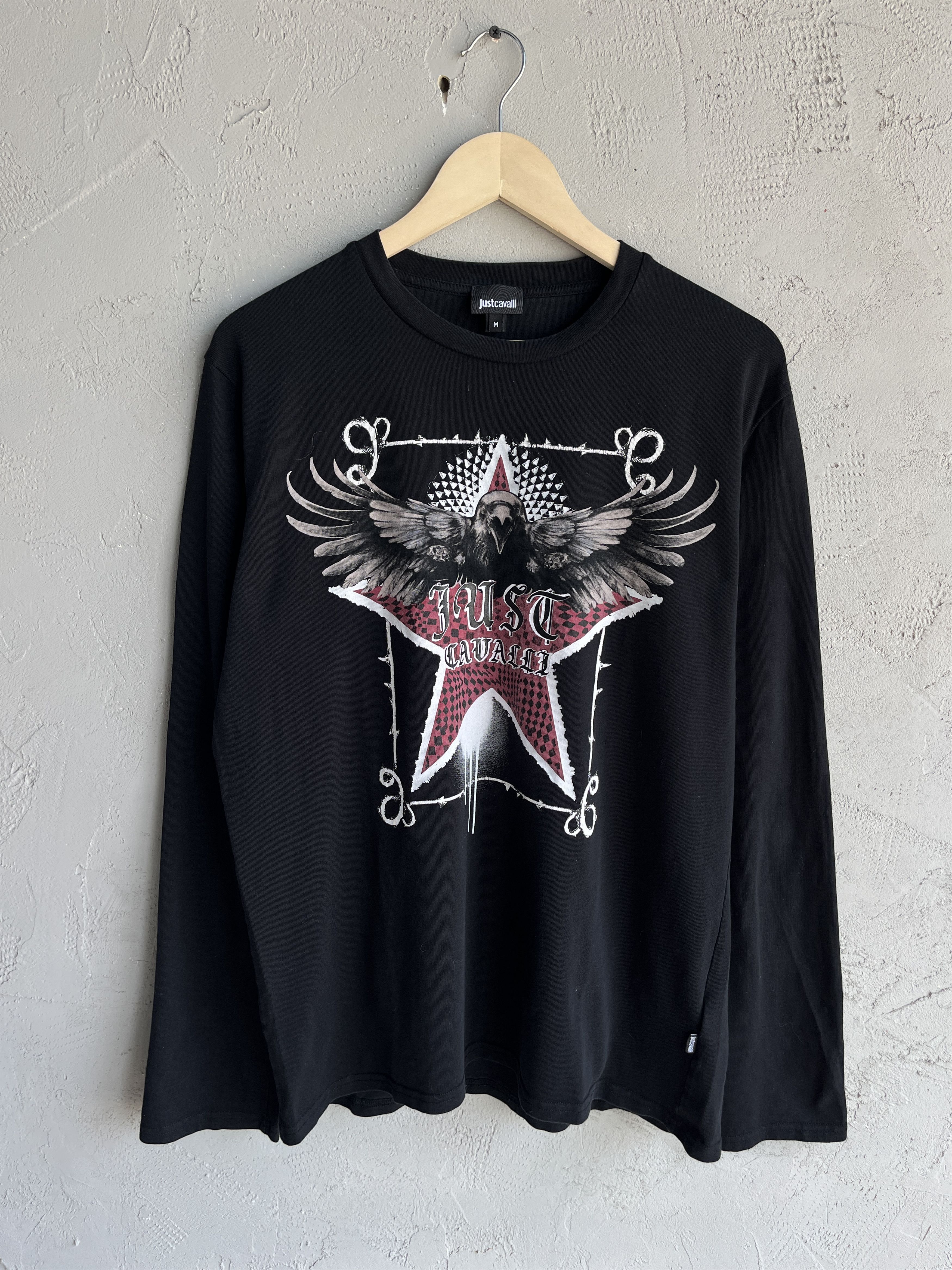 Just Cavalli Just Cavalli Y2K Rare Luxury T Shirt Long Sleeve Size US M / EU 48-50 / 2 - 1 Thumbnail