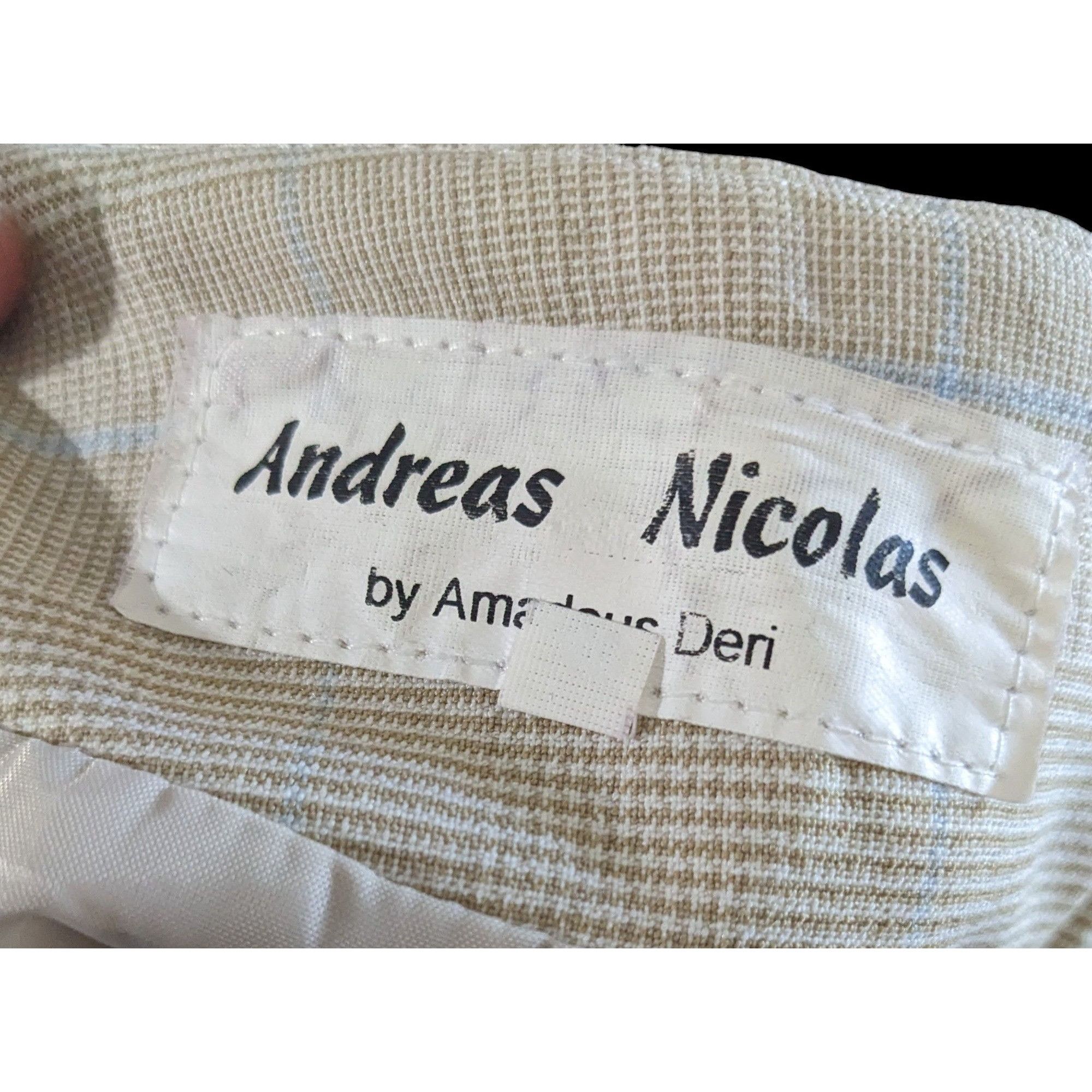 Other Andreas Nicolas by Amadeus Deri Preppy Beige Skirt Size 40EU Size 32" / US 10 / IT 46 - 3 Thumbnail