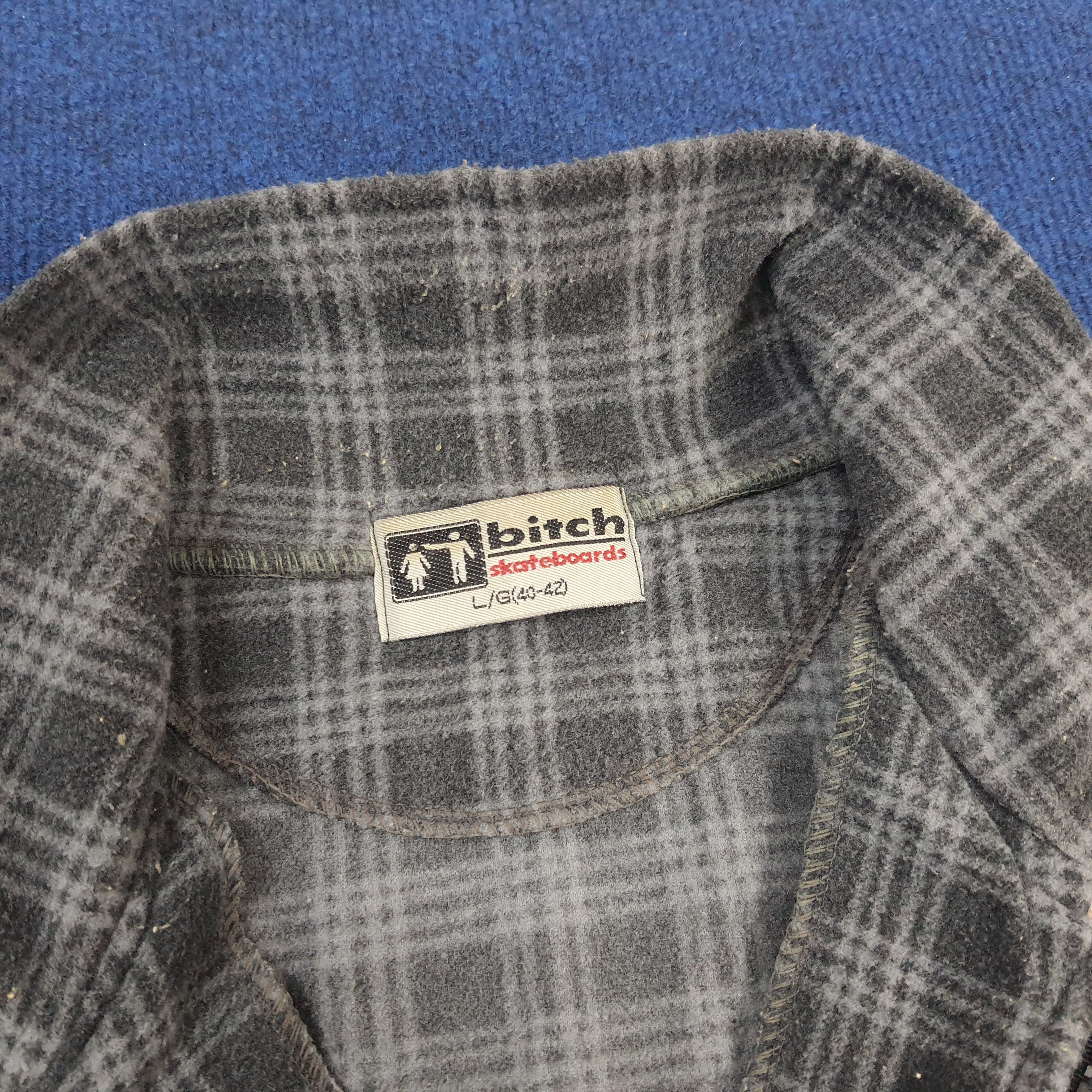 Vintage Vintage Bitch Skateboards Streetwear Half Zipper Sweatshirt Size US XL / EU 56 / 4 - 4 Thumbnail