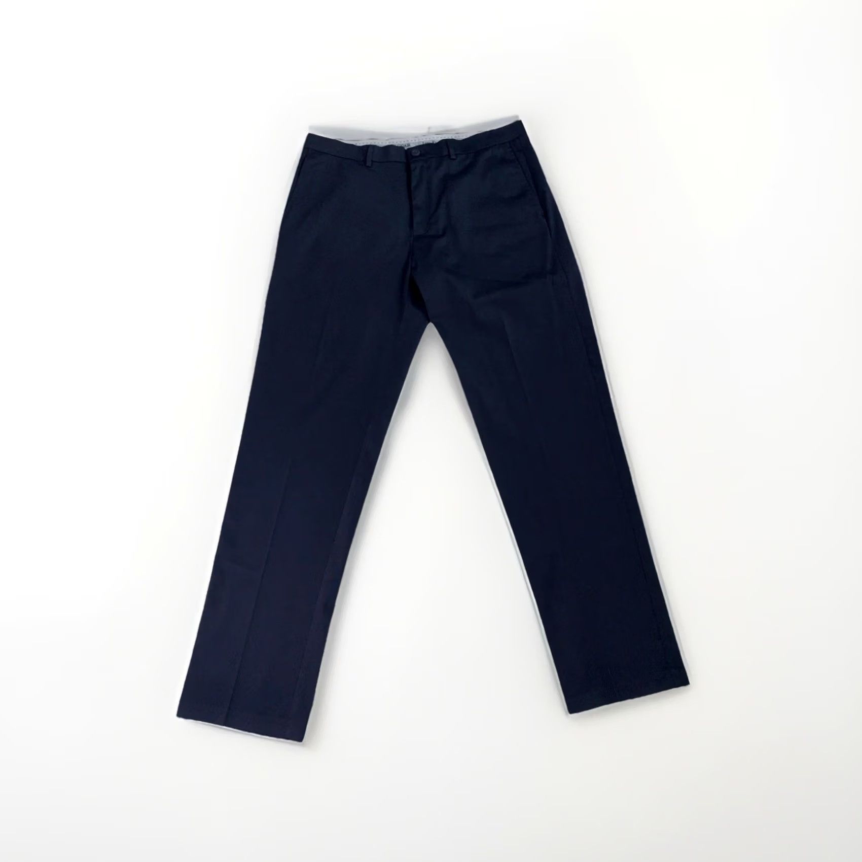 Haggar Haggar No Iron Premium Khaki Straight Fit Navy Pants Mens 36x32 EUC Size US 36 / EU 52 - 2 Thumbnail