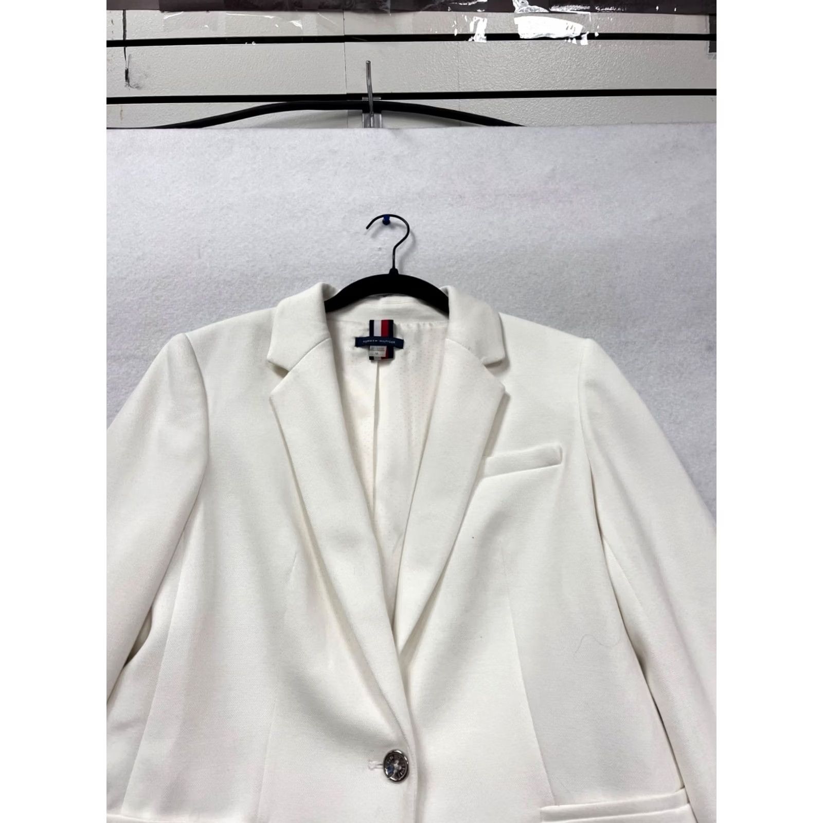 Tommy Hilfiger VINTAGE Tommy Hilfiger White Coat Blazer Coat Unisex Adults 10 White Jacket Blazer Mens Womens 10? Size L / US 10 / IT 46 - 7 Thumbnail