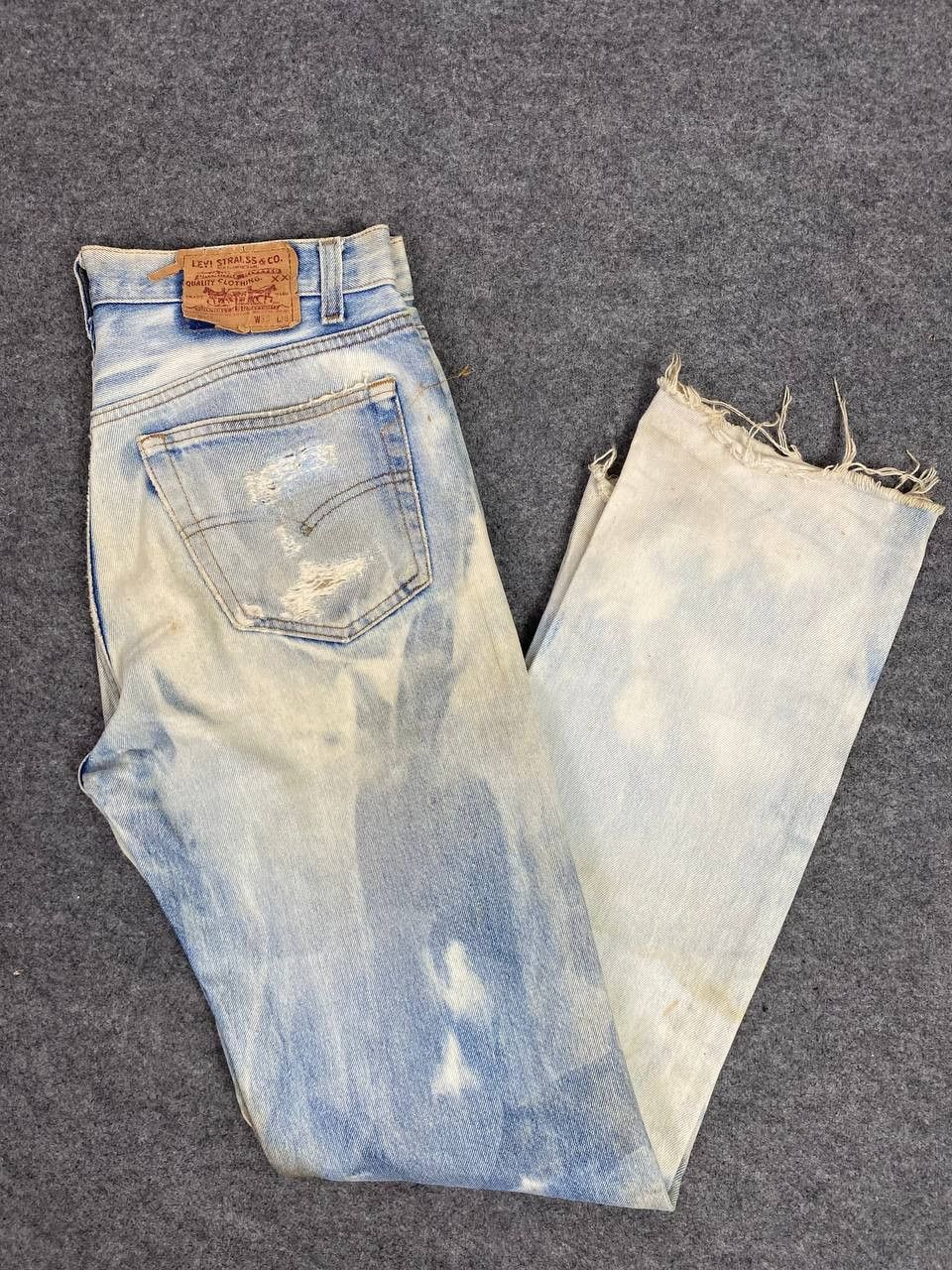 Levi's vintage levis 501 acid wash distressed denim nice design Size US 34 / EU 50 - 1 Thumbnail