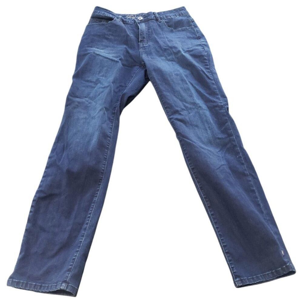 Designer Ct1486 Ethyl Blue Denim Straight Leg Jean 8 Size 30" / US 8 / IT 44 - 1 Thumbnail