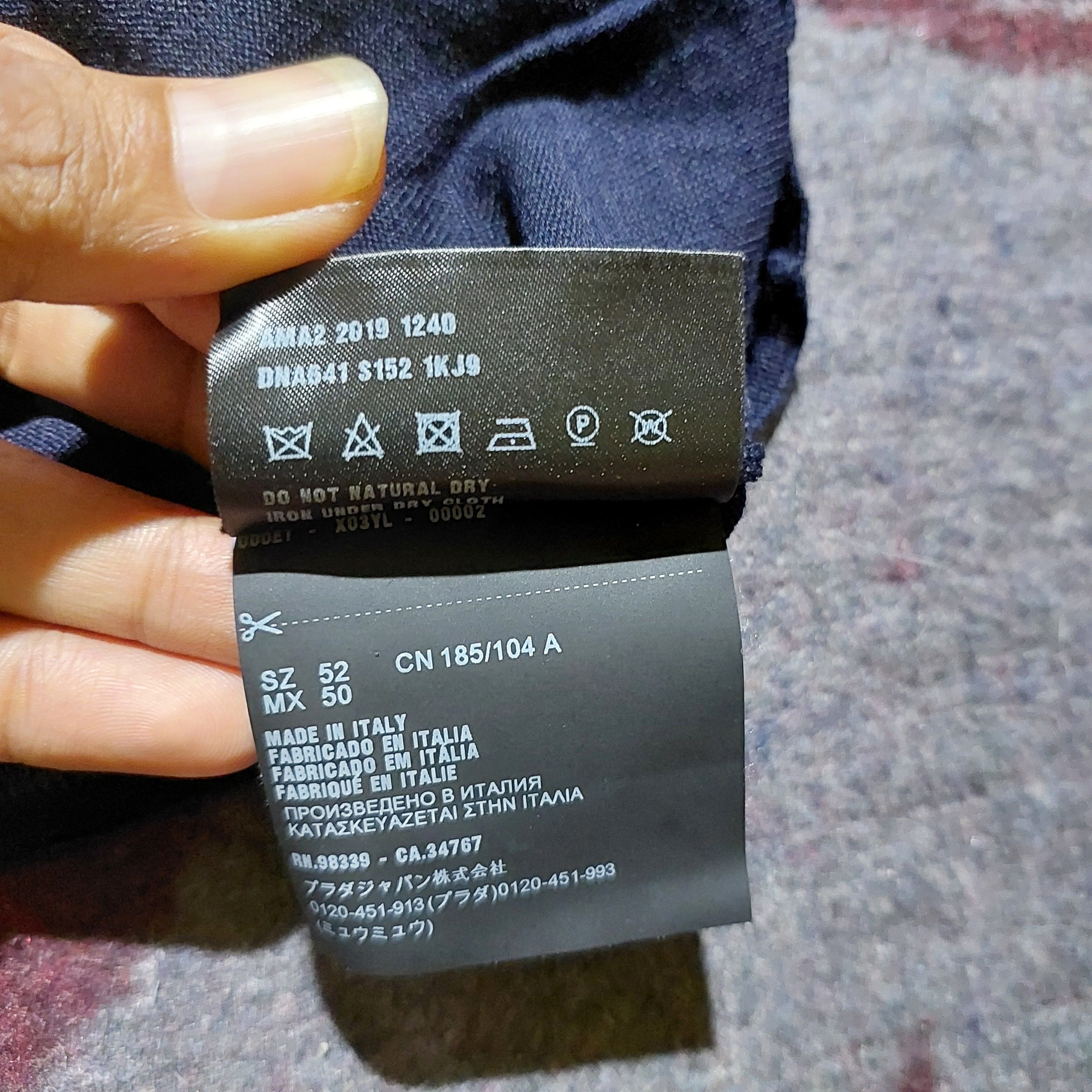 Prada Prada 2019 navy wool knitwear Size US S / EU 44-46 / 1 - 10 Thumbnail