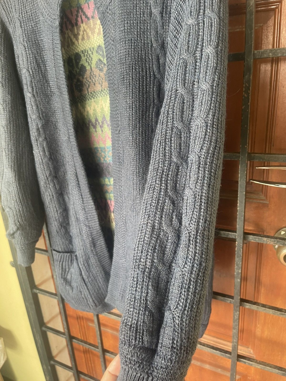 Japanese Brand × The Unbranded Brand Rare REVERSIBLE KNIT CARDIGAN Size US L / EU 52-54 / 3 - 10 Thumbnail
