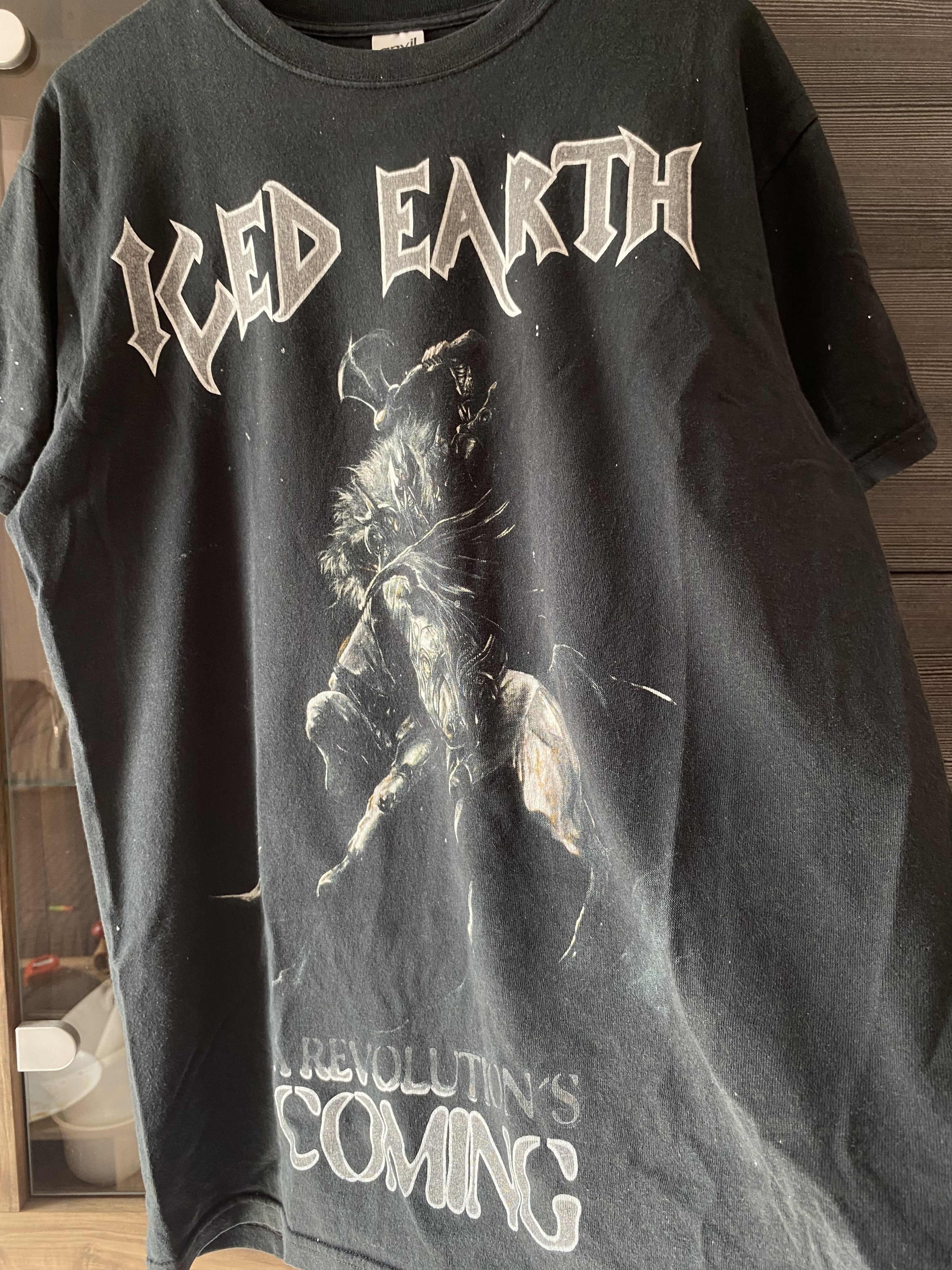 Band Tees Iced Earth Vintage T-Shirt A Revolution Is Coming Anvil Size US L / EU 52-54 / 3 - 2 Thumbnail