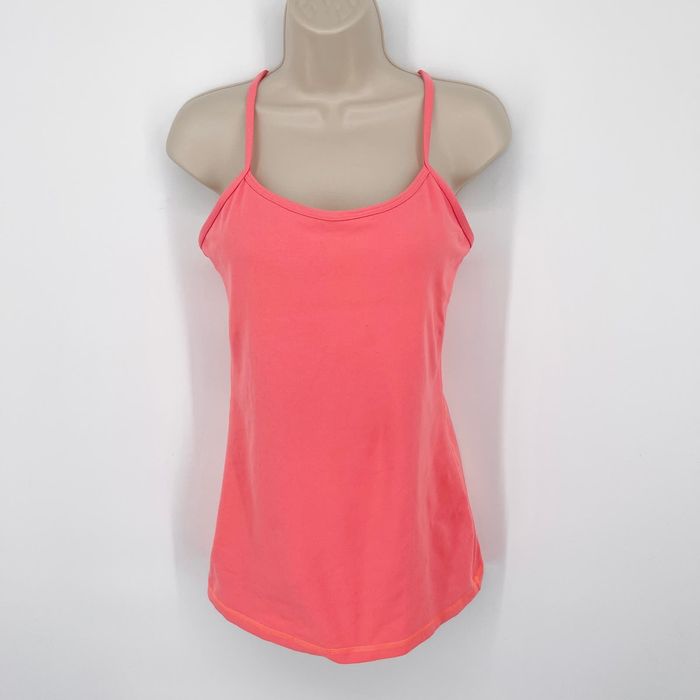 Lululemon Lululemon Y Racerback Tank Top Sz 8 Pop Orange Round