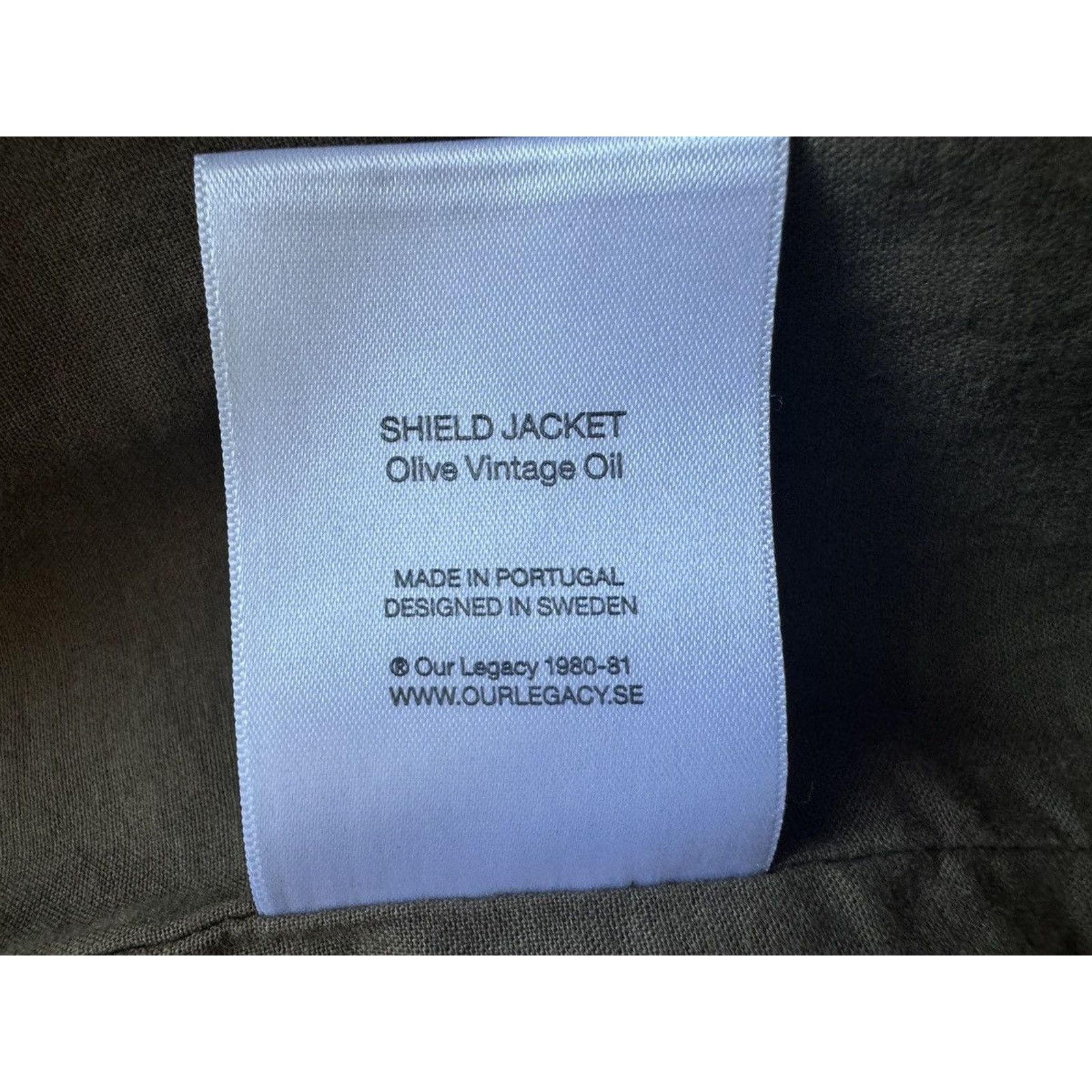 Our Legacy Our Legacy Olive Vintage Oil Shield Waxed jacket Size US L / EU 52-54 / 3 - 10 Thumbnail