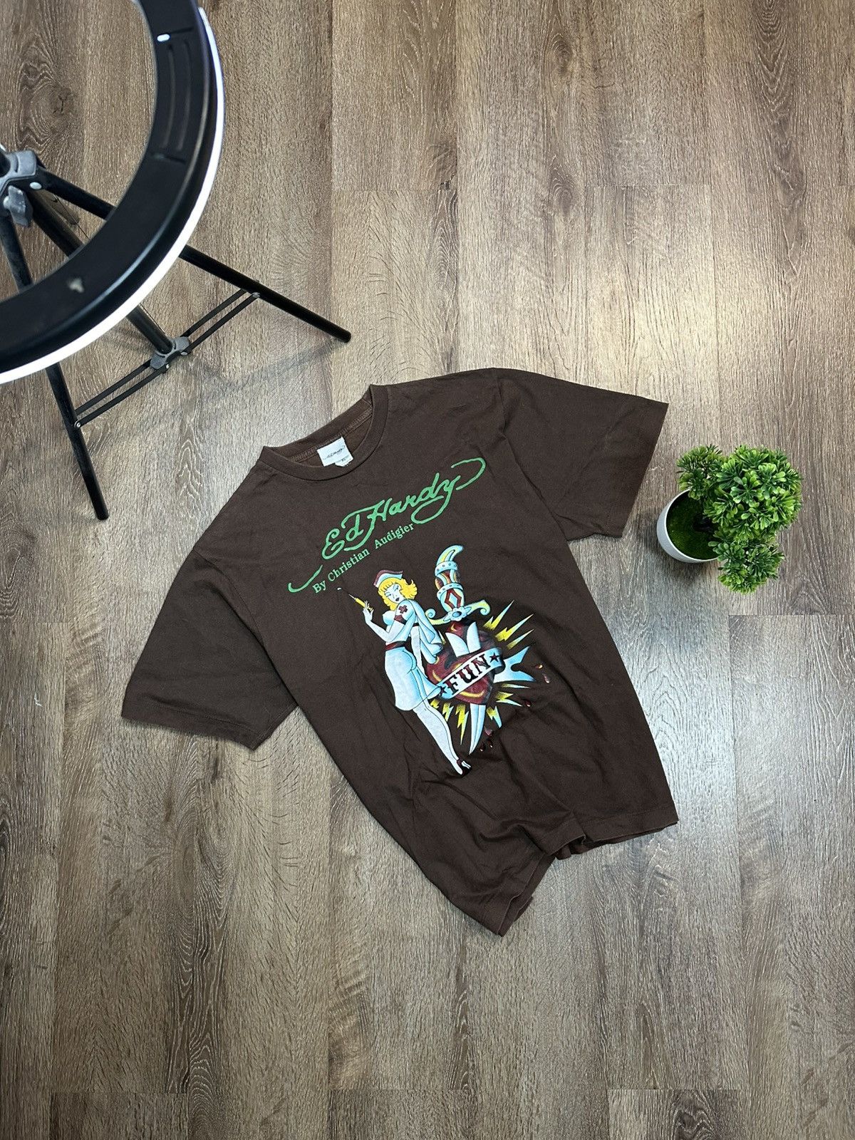 Ed Hardy Ed Hardy By Christian Audigier Doctor Fun T-Shirt Size US XL / EU 56 / 4 - 1 Thumbnail