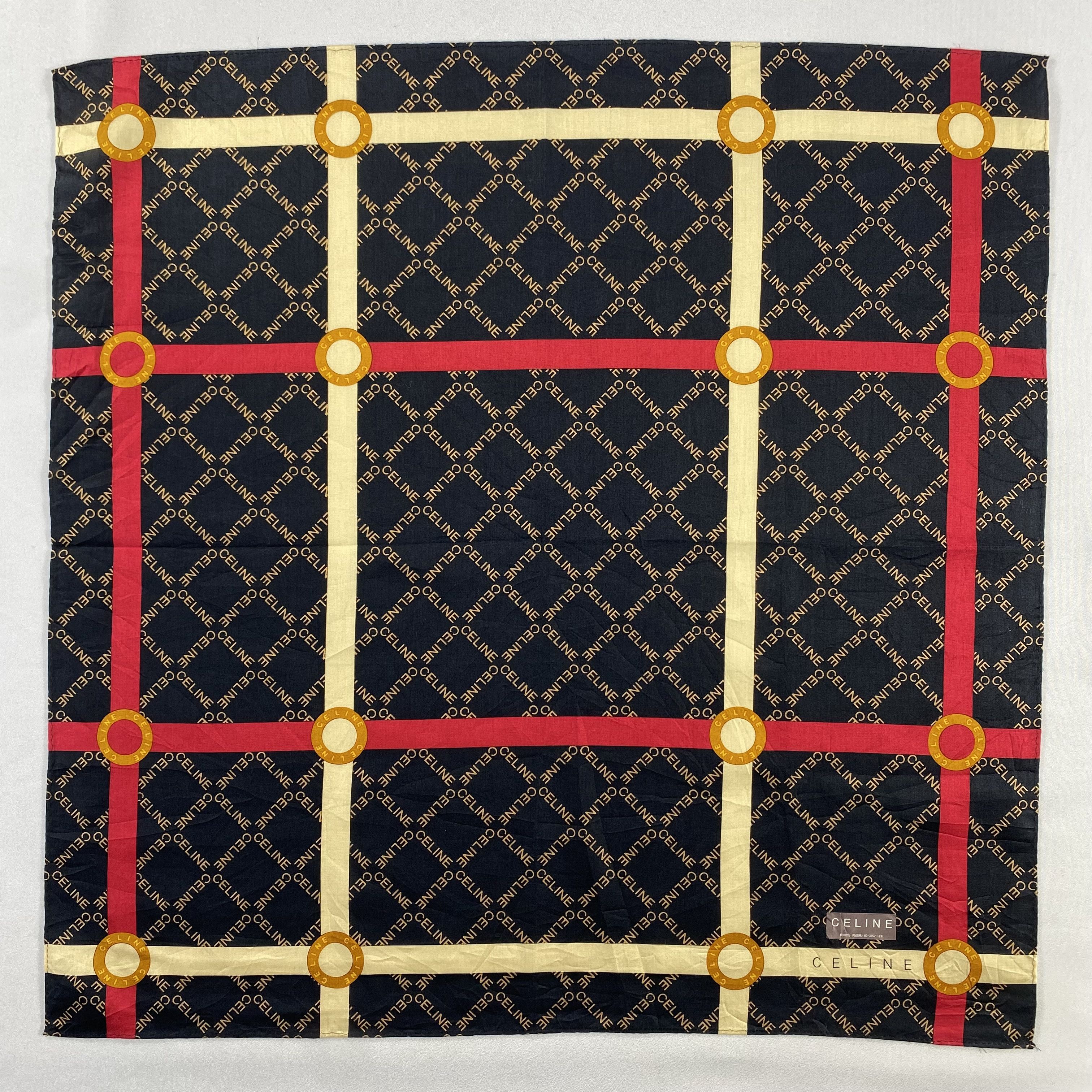 Celine × Vintage Celine Bandana/ Handkerchief / Neckerchief-P1777 Size ONE SIZE - 1 Thumbnail