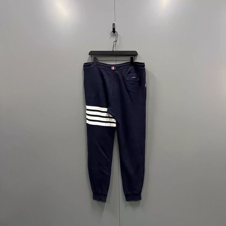 Thom Browne Thom browne Size 2 Dark blue striped sweatpants 2503-Nexta Size US 29 - 2 Thumbnail
