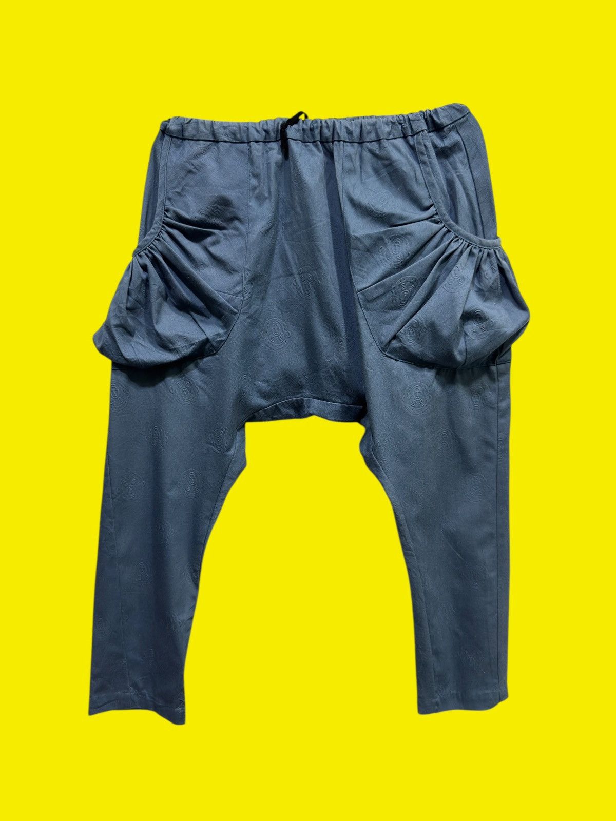 Issey Miyake NE-NET AOP Monkeys Jacquard Drop-Crotch Harem Pants Size US 32 / EU 48 - 1 Thumbnail