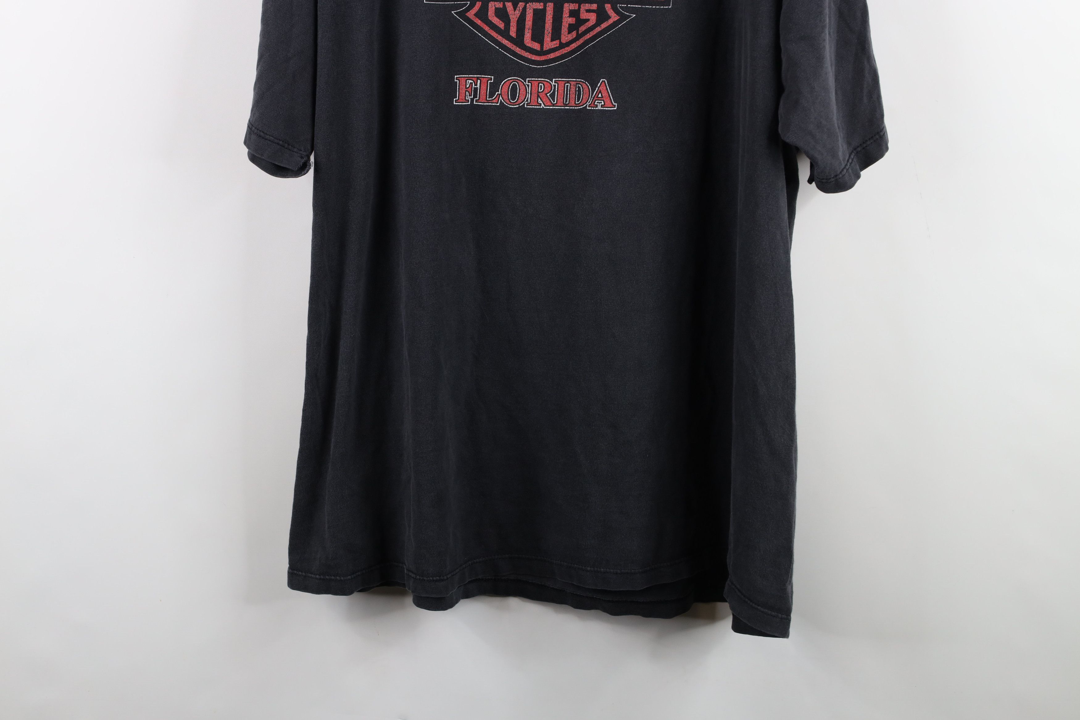Harley Davidson × Vintage Vintage Harley Davidson Spell Out Big Logo T-Shirt Black USA Size US XXL / EU 58 / 5 - 15 Thumbnail