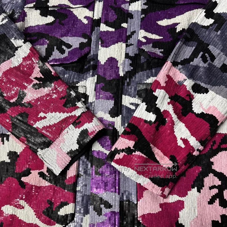 Valentino Valentino Camouflage sequin zip jacket Size US L / EU 52-54 / 3 - 2 Thumbnail