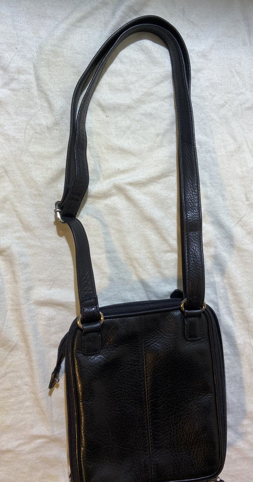 Fossil Fossil Black Leather Crossbody Bag Size ONE SIZE - 9 Thumbnail