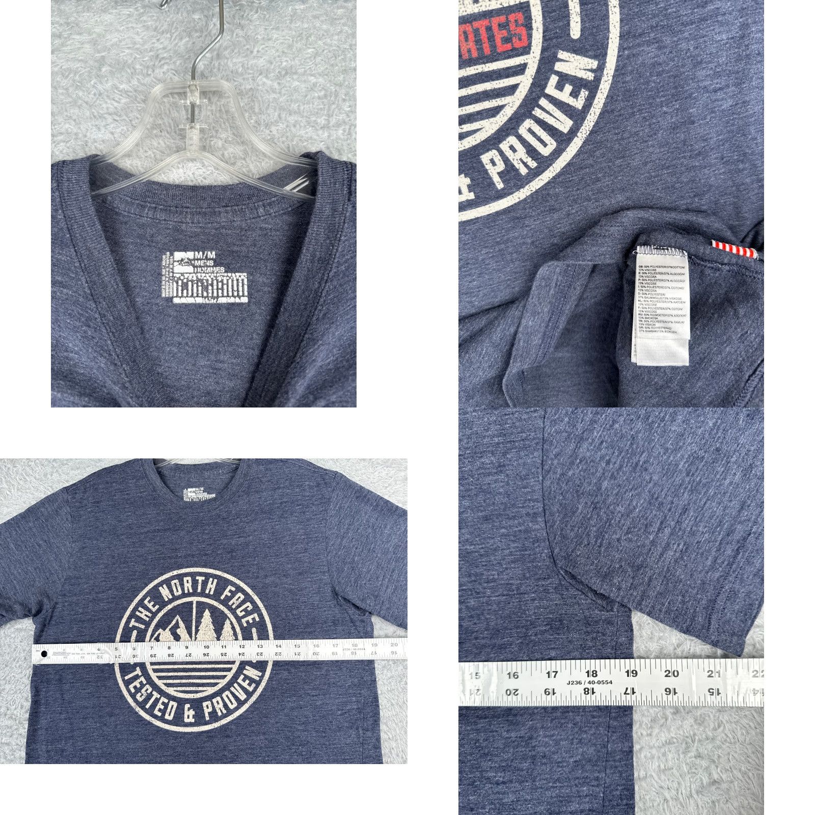 The North Face The North Face Shirt Men’s M Blue Polyester Blend Logo Crew Neck Short Sleeve USA Tested & Proven T-Shirt Size US M / EU 48-50 / 2 - 8 Thumbnail