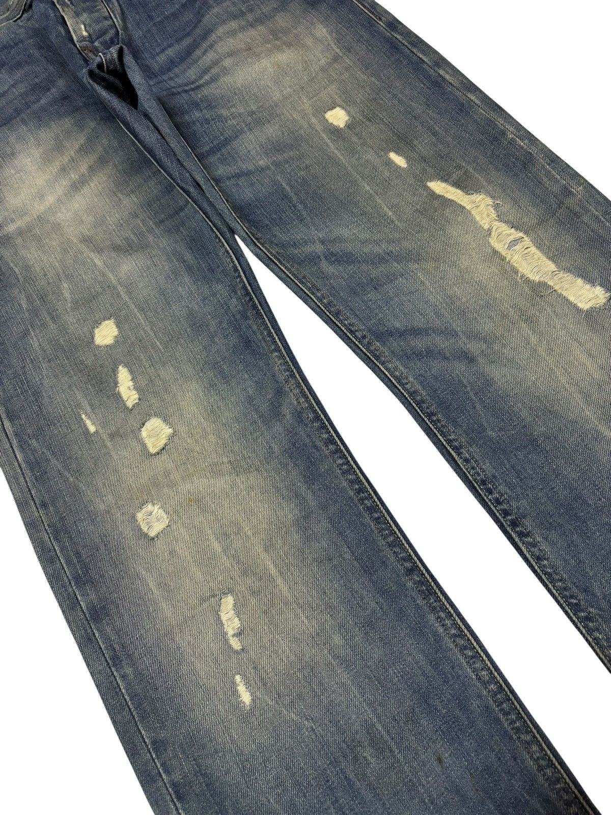 G-Star Vtg Y2k G Raw G-Star Distressed Mud Wash Jeans Size US 32 / EU 48 - 3 Thumbnail