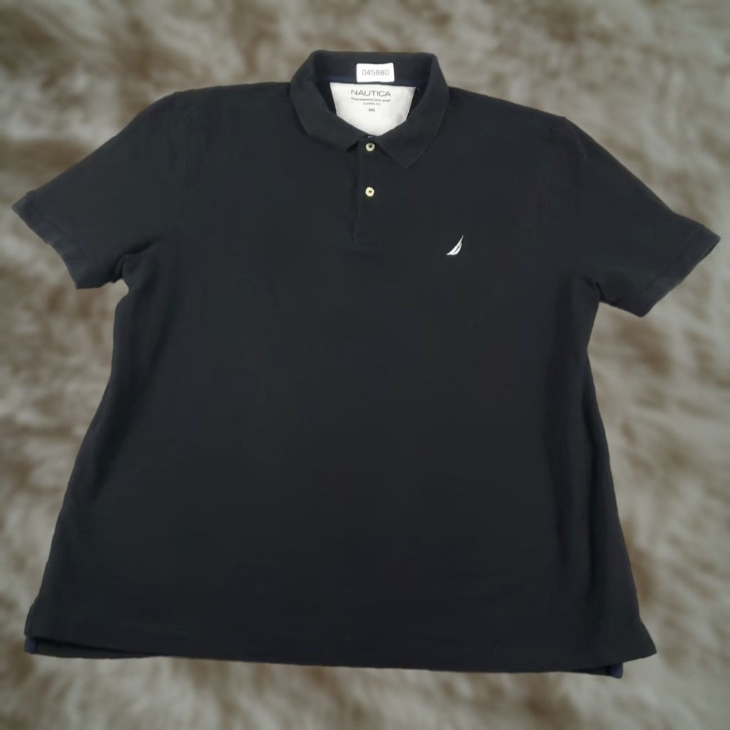 Nautica Nautica Polo Shirt 2XL Black Casual Short Sleeve Mens Size US XXL / EU 58 / 5 - 1 Thumbnail