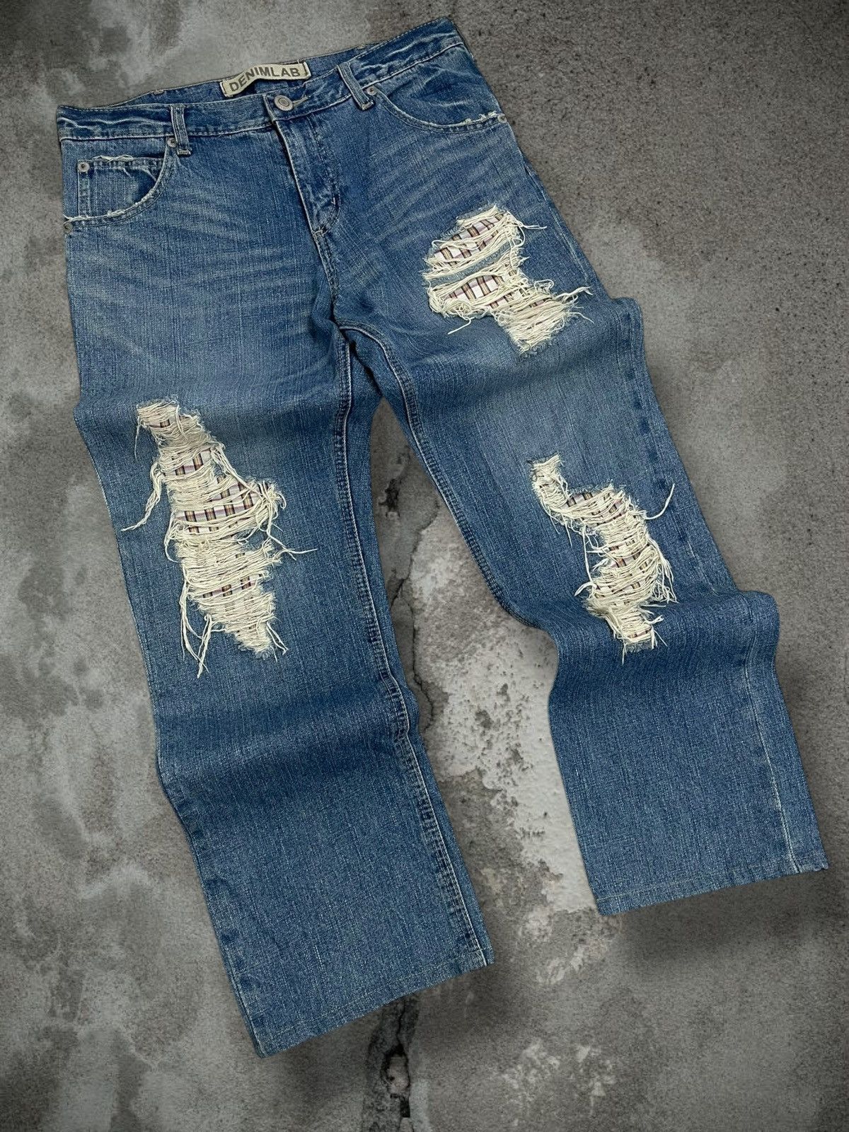 Hysteric Glamour Vintage Authentic Designer 1990s Denim Lab Distressed Denim Size US 32 / EU 48 - 2 Thumbnail