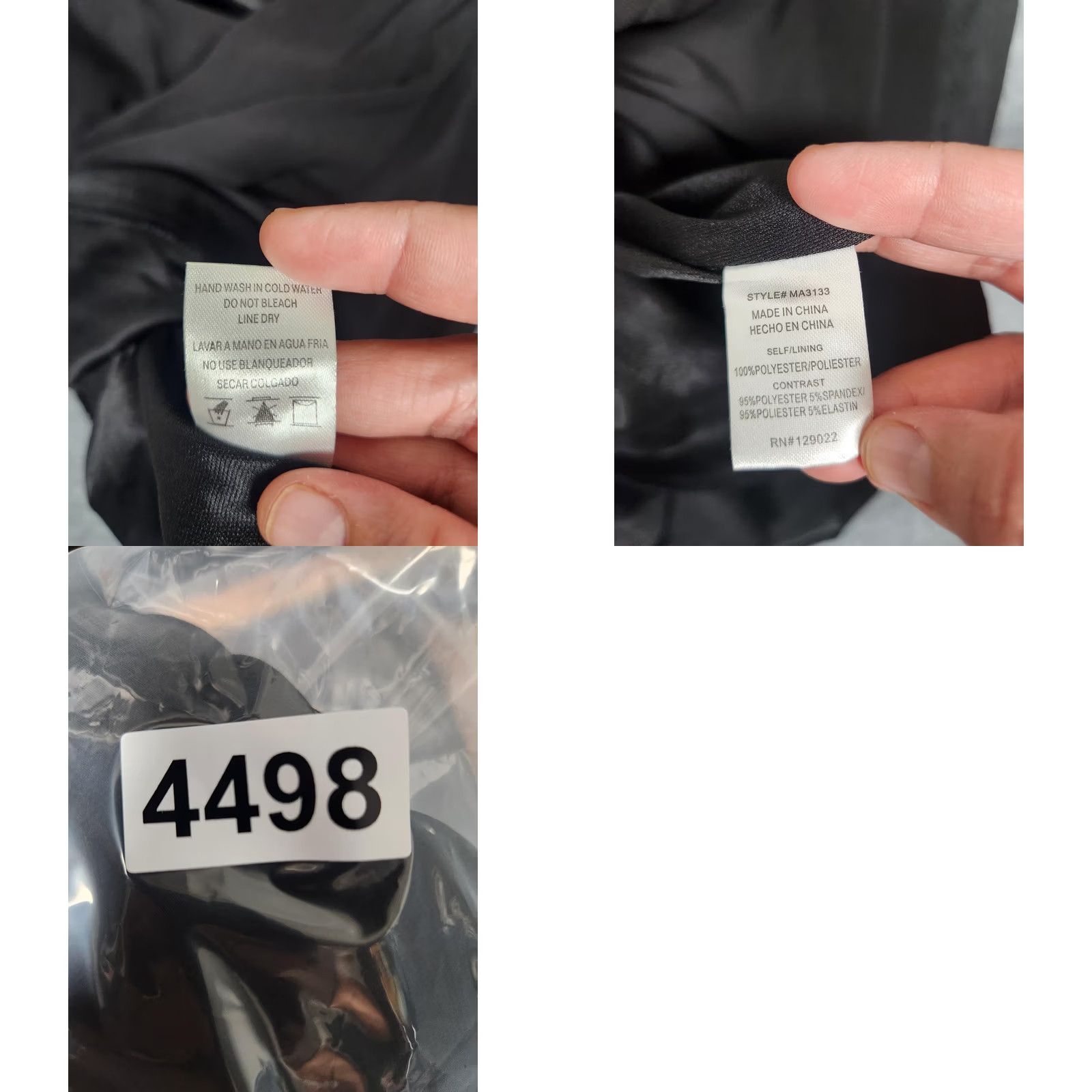 Avenue Miss Avenue Womens Large Black Strapless Chiffon Overlay Party Cocktail Dress Size L / US 10 / IT 46 - 8 Thumbnail