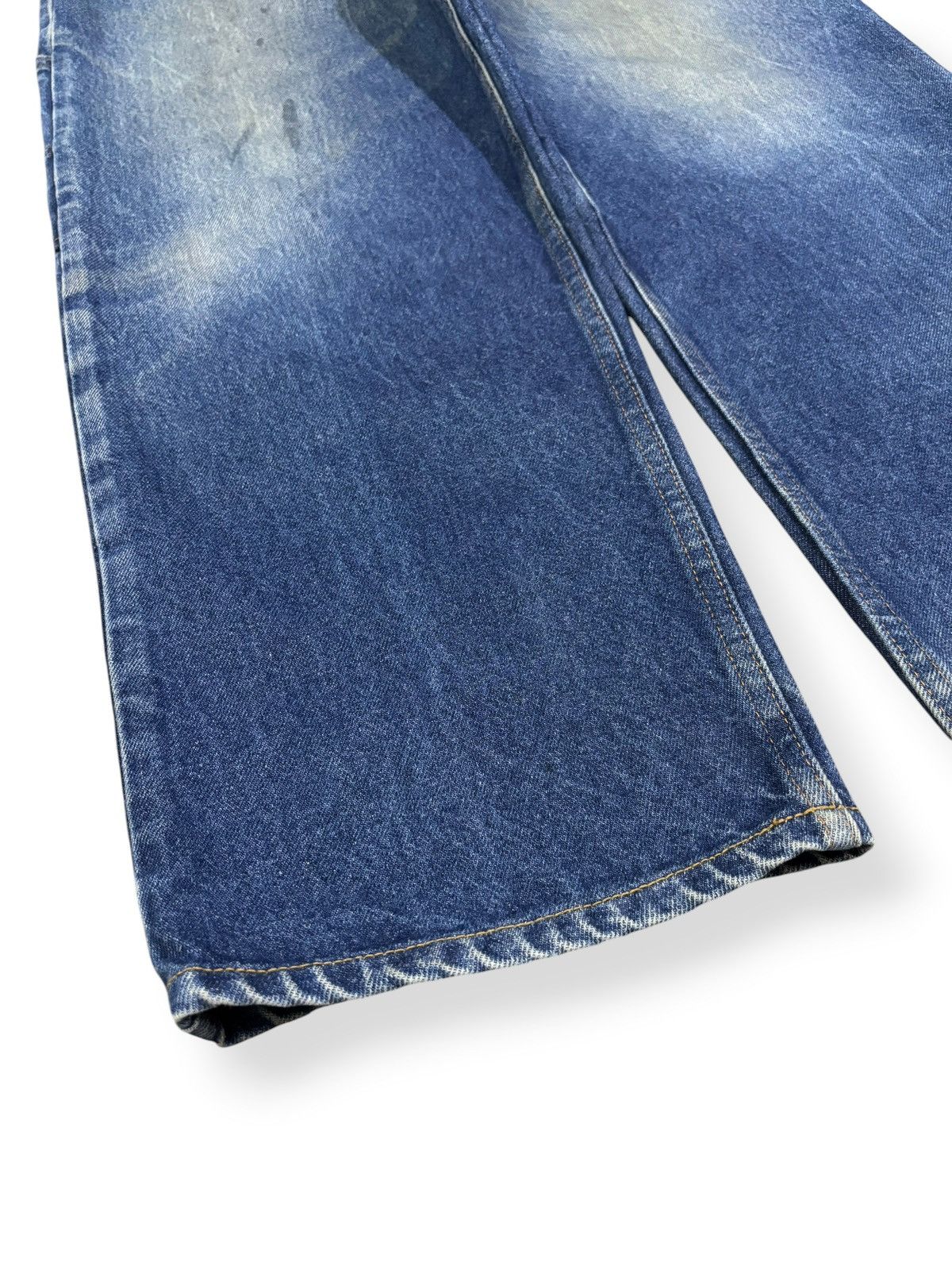 Other Y2K Prison Blues Dirt Mud Wash Loose Tapered Carpenter Jeans Size US 36 / EU 52 - 6 Thumbnail