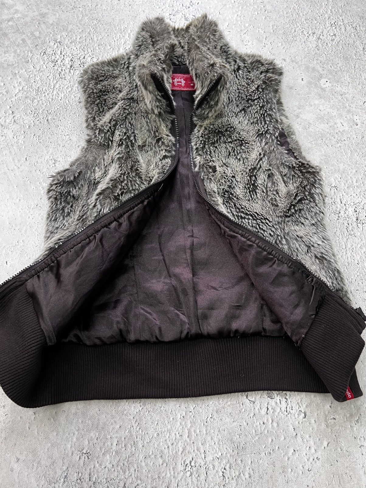 Hysteric Glamour × If Six Was Nine * Hype Vintage Full Mohair Faux Fur Fluffy Fuzzy Vest Jacket Size M / US 6-8 / IT 42-44 - 7 Thumbnail