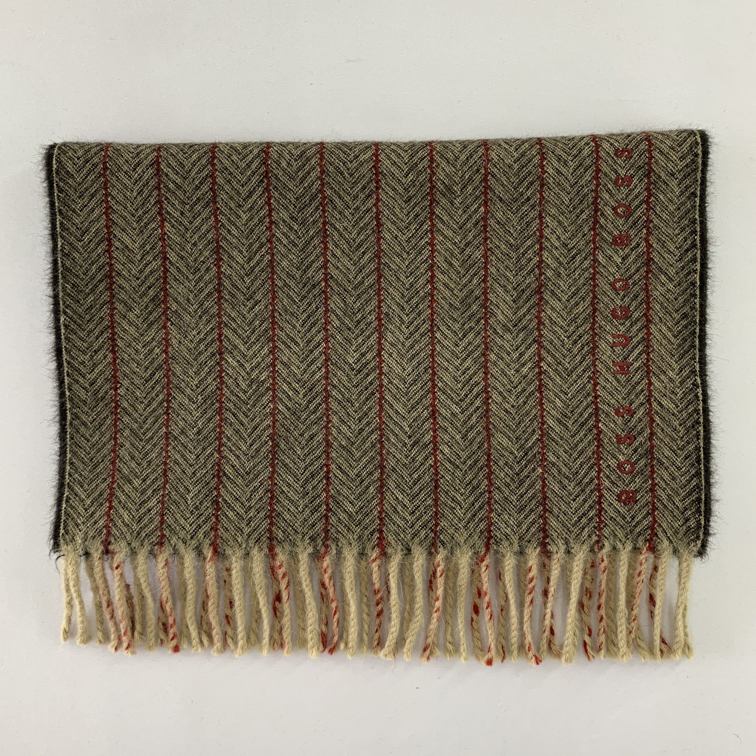 Hugo Boss Boss Scarf Wool Muffler Neck Wrap BL4310 Size ONE SIZE - 3 Thumbnail