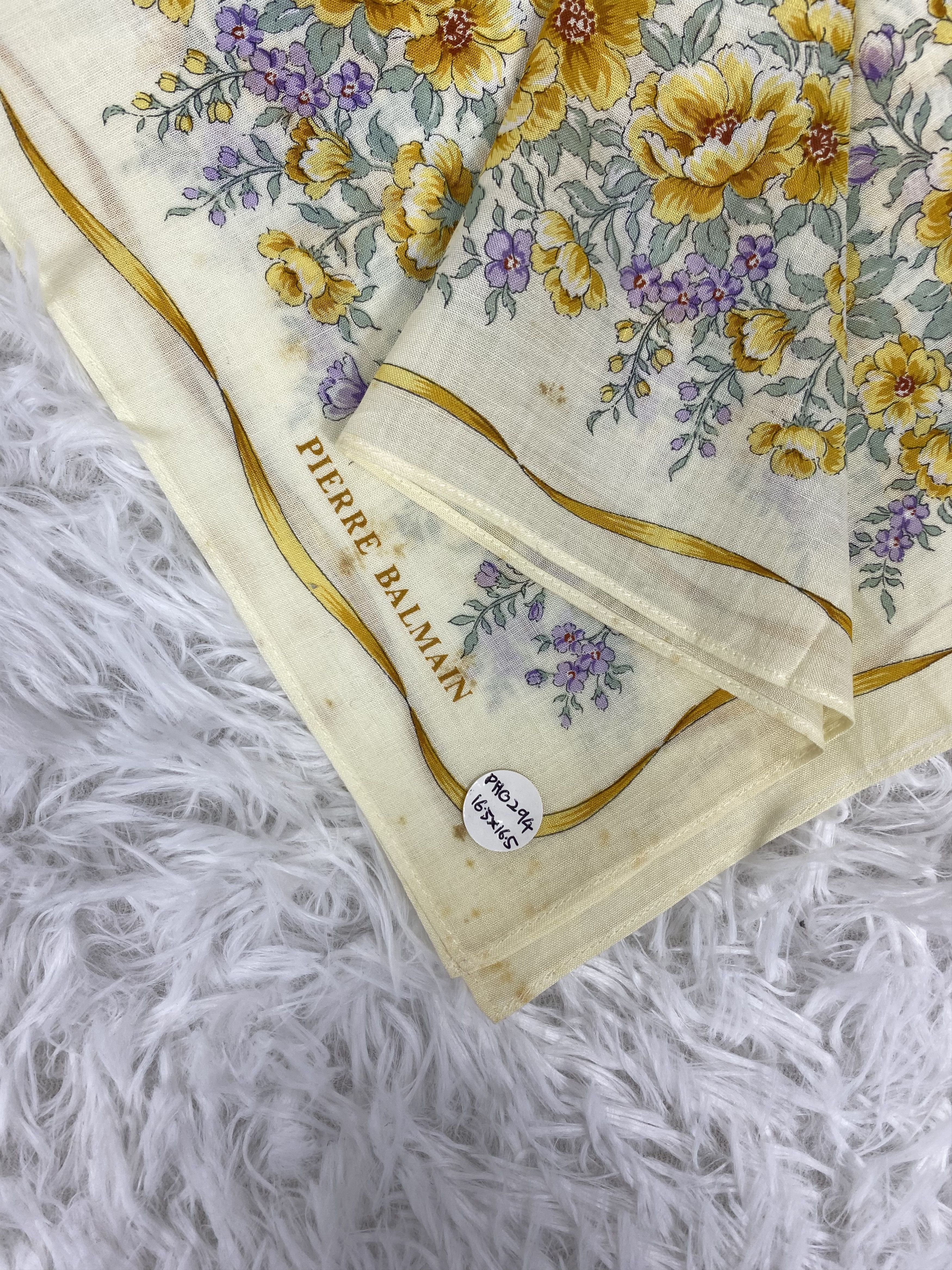 Pierre Balmain Vintage Pierre Balmain Handkerchief Neckerchief PH2094 Size ONE SIZE - 2 Thumbnail