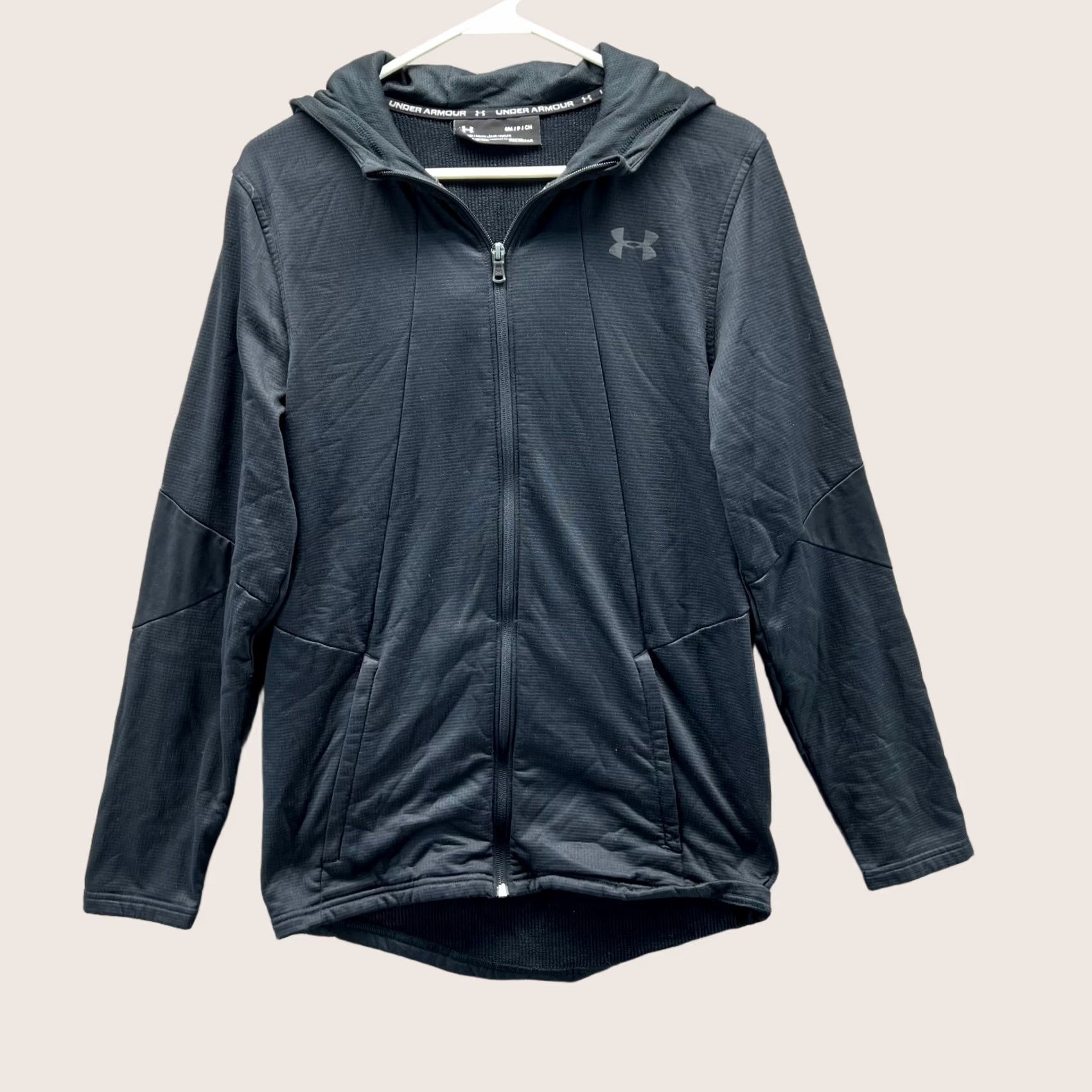 Under Armour Under Armour Hoodie Mens Small Black Full Zip Cold Gear Lightweight Athletic Shirt Size US S / EU 44-46 / 1 - 1 Thumbnail