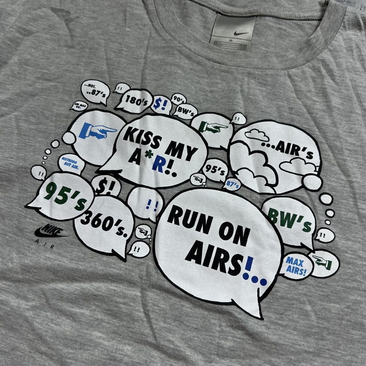 Nike 00s NIKE AIR MAX VINTAGE Y2K OVERSIZED RETRO TEE T-SHIRT Size US XL / EU 56 / 4 - 4 Thumbnail
