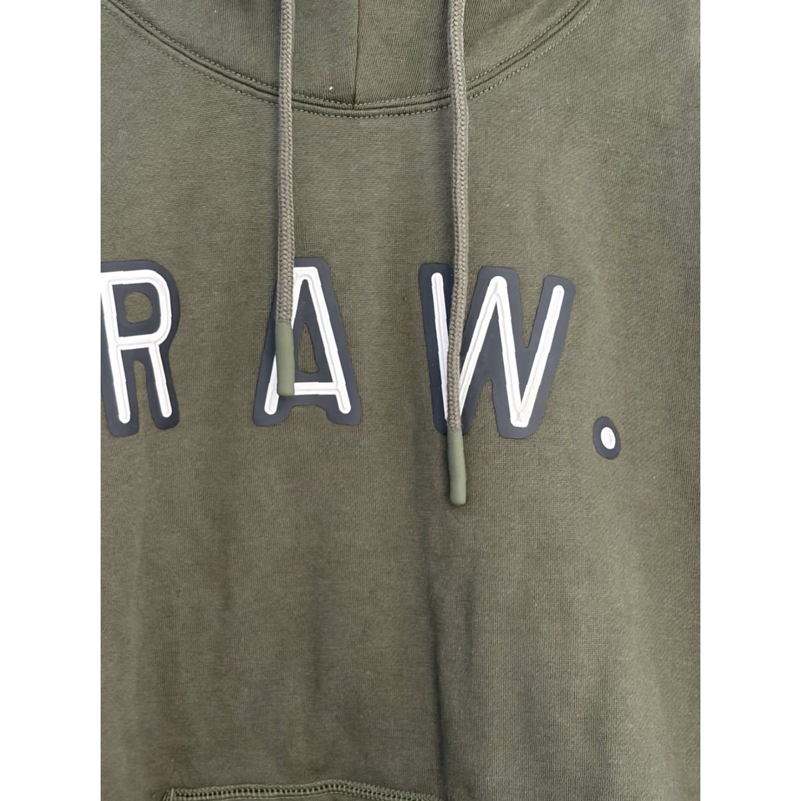 Vintage G-Star RAW Hoodie Mens Loose Vulcanic Raw Graphic Print Logo Green Large Size US L / EU 52-54 / 3 - 2 Thumbnail