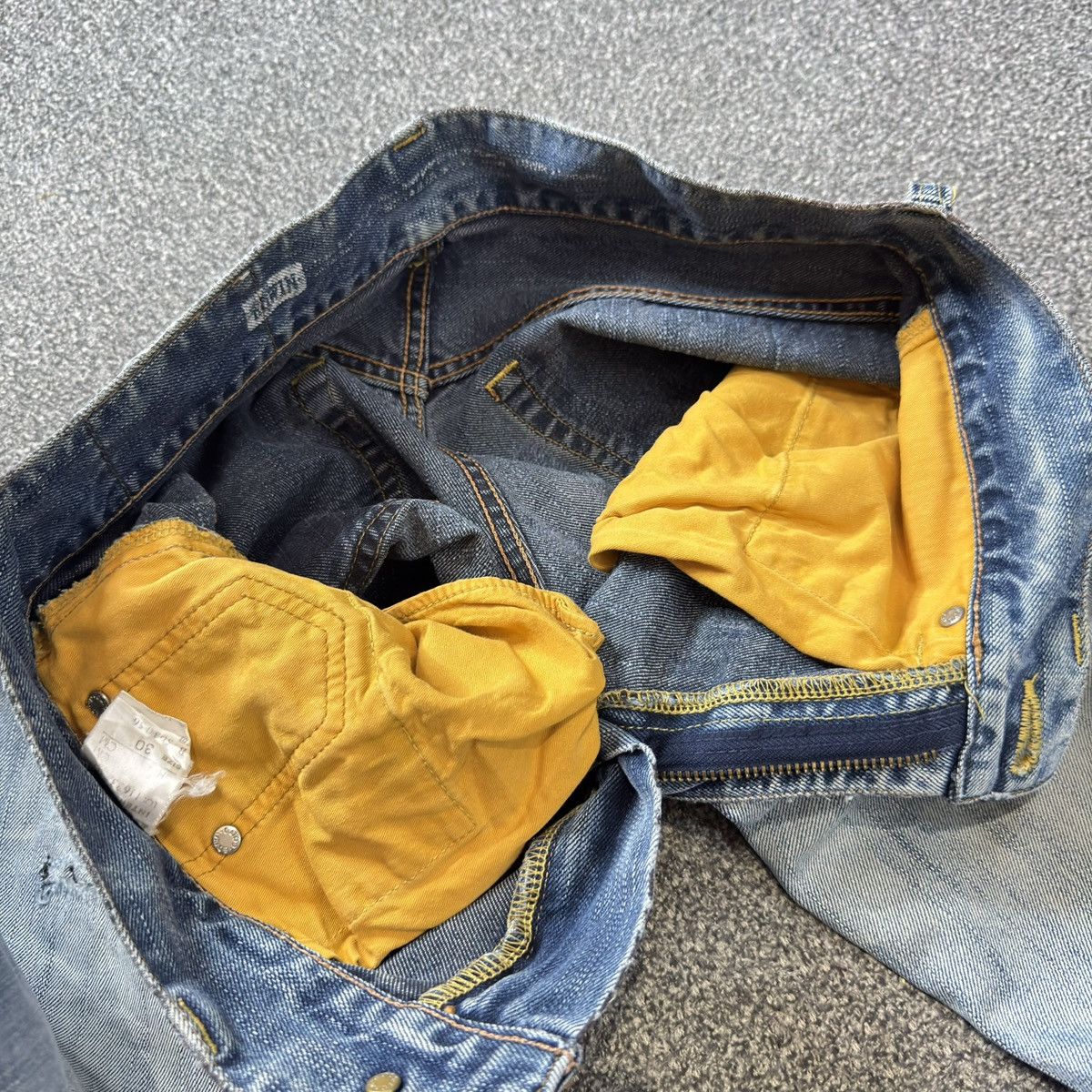 Edwin Vintage 90s Japanese Baggy Flared Edwin 503 Destroyed Size US 30 / EU 46 - 17 Thumbnail