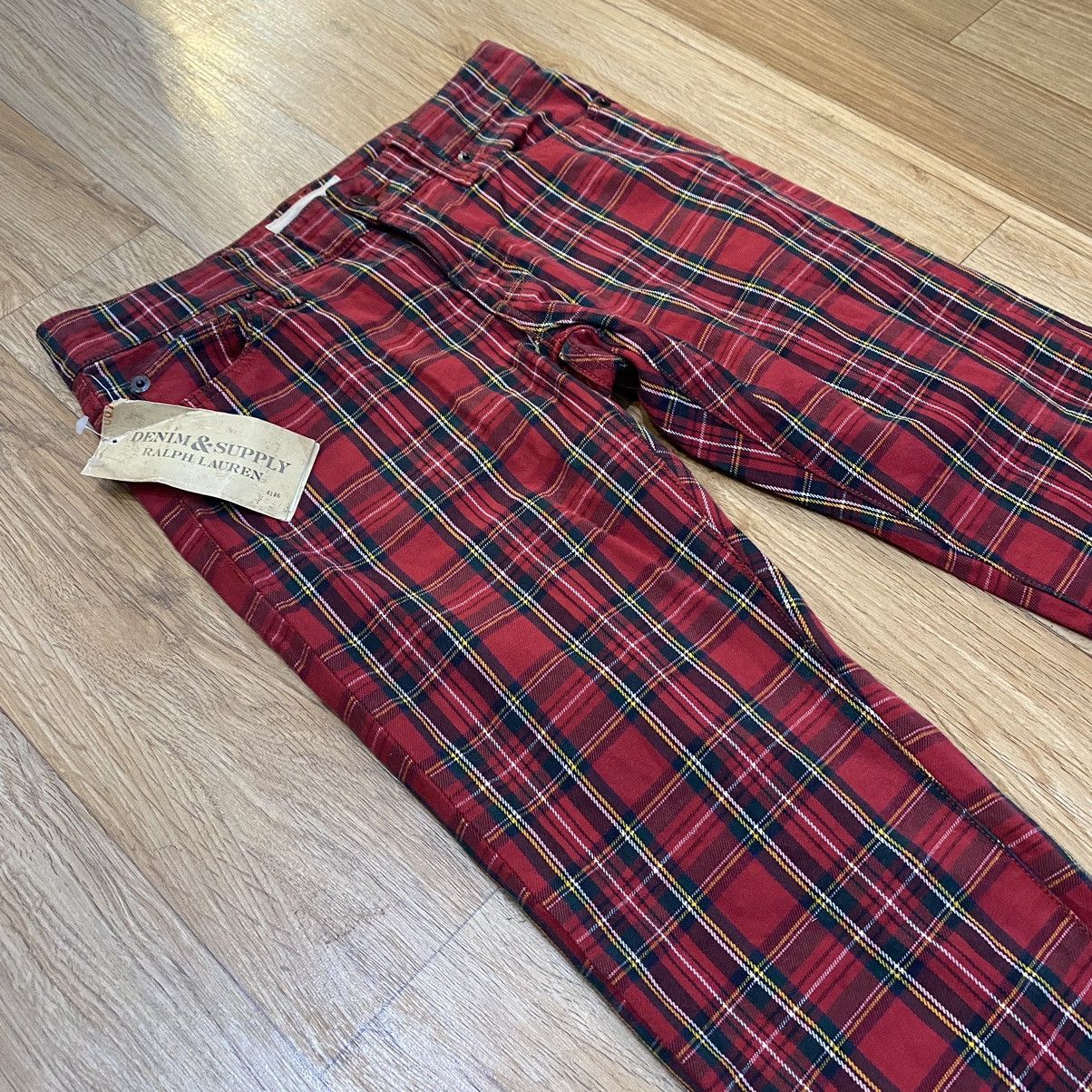 Denim & Supply Ralph Lauren 2000s - Denim & Suplay RALPH LAUREN Tartan Pants Size US 26 / EU 42 - 2 Thumbnail