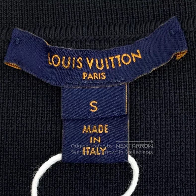 Louis Vuitton Louis Vuitton Color-block stripe-trimmed tweed V-neck sing Size S / US 4 / IT 40 - 6 Thumbnail