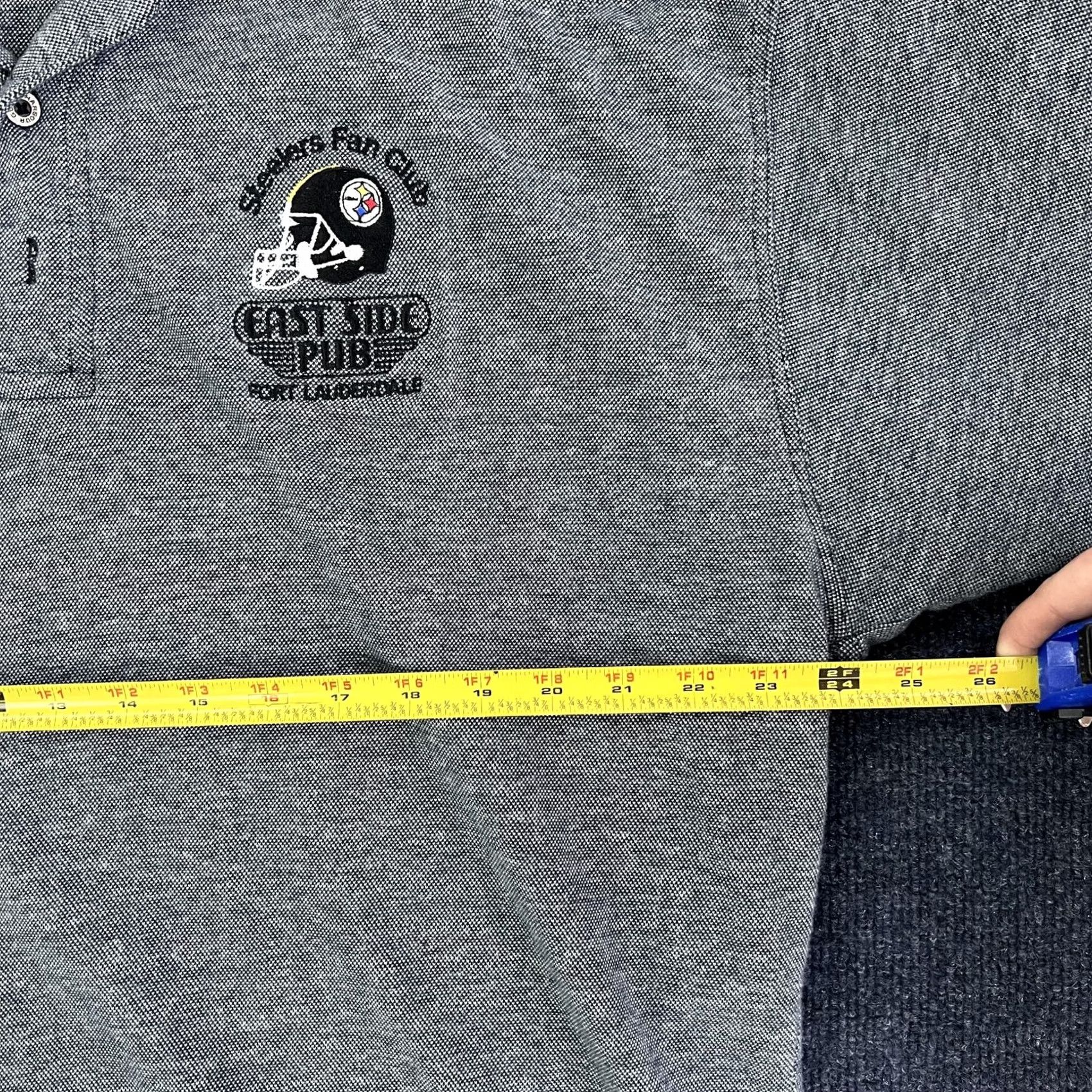 Vintage Harbour Glen Polo Shirt Mens 2XL Gray Steelers Fan Club Football Shirt Casual Mens 2XL Grey Size US XXL / EU 58 / 5 - 6 Thumbnail