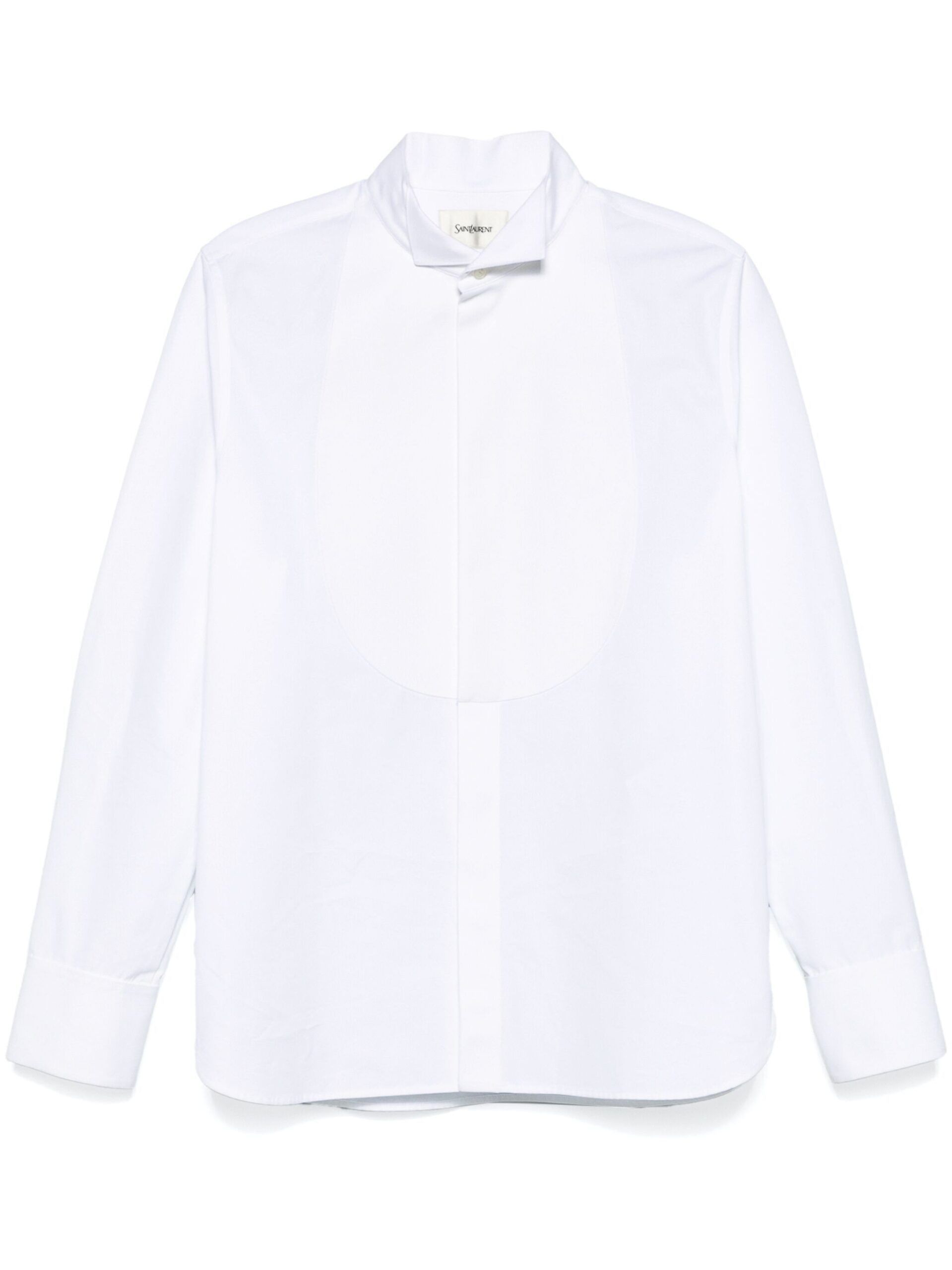 Saint Laurent Paris o1s1wg110126 800409 Chemise S36M Contrast Shirt in White Size US M / EU 48-50 / 2 - 1 Thumbnail