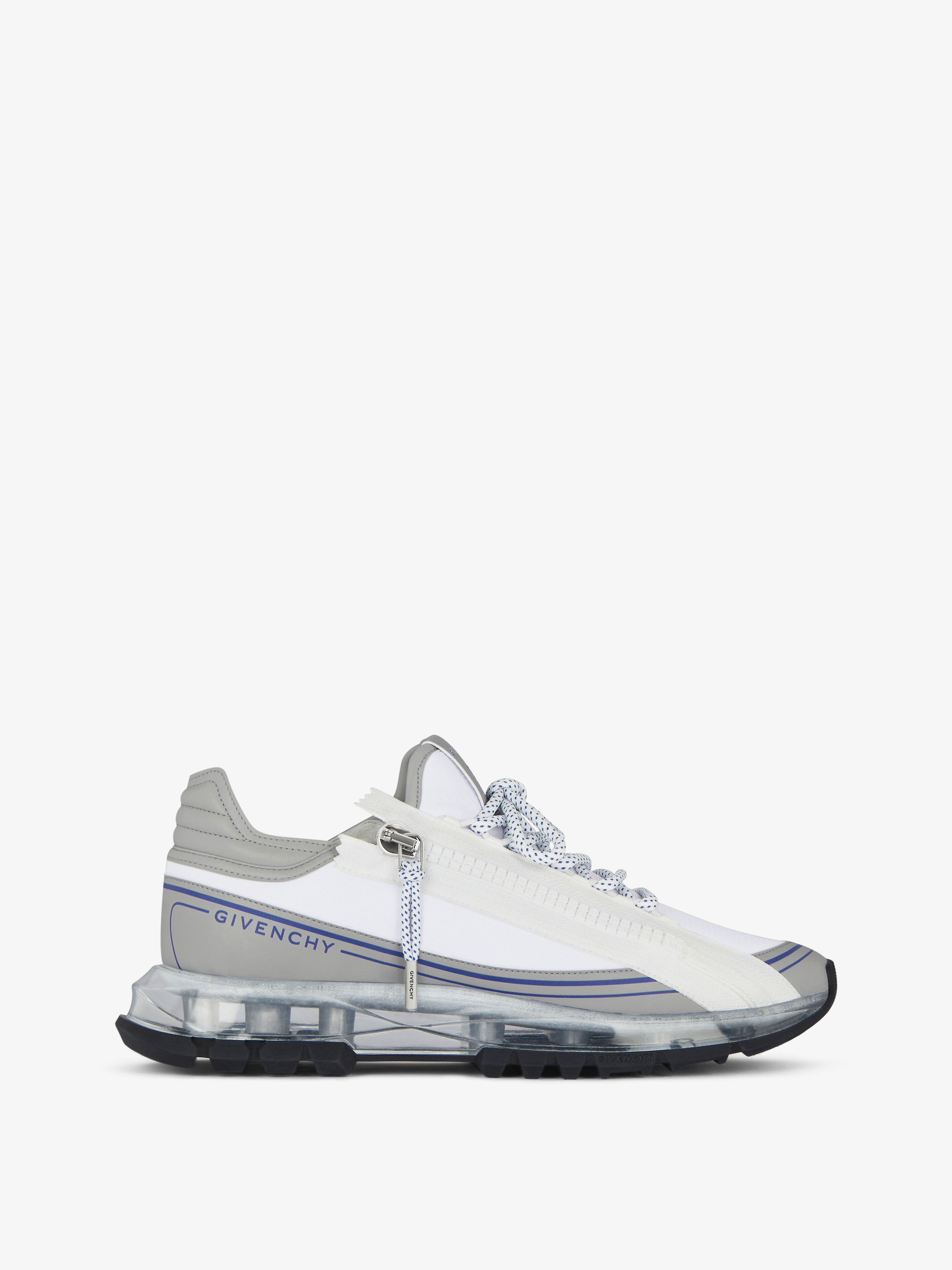 Givenchy o1lv12m1025 Spectre Zip Runners in White/Grey Size US 13 / EU 46 - 1 Thumbnail