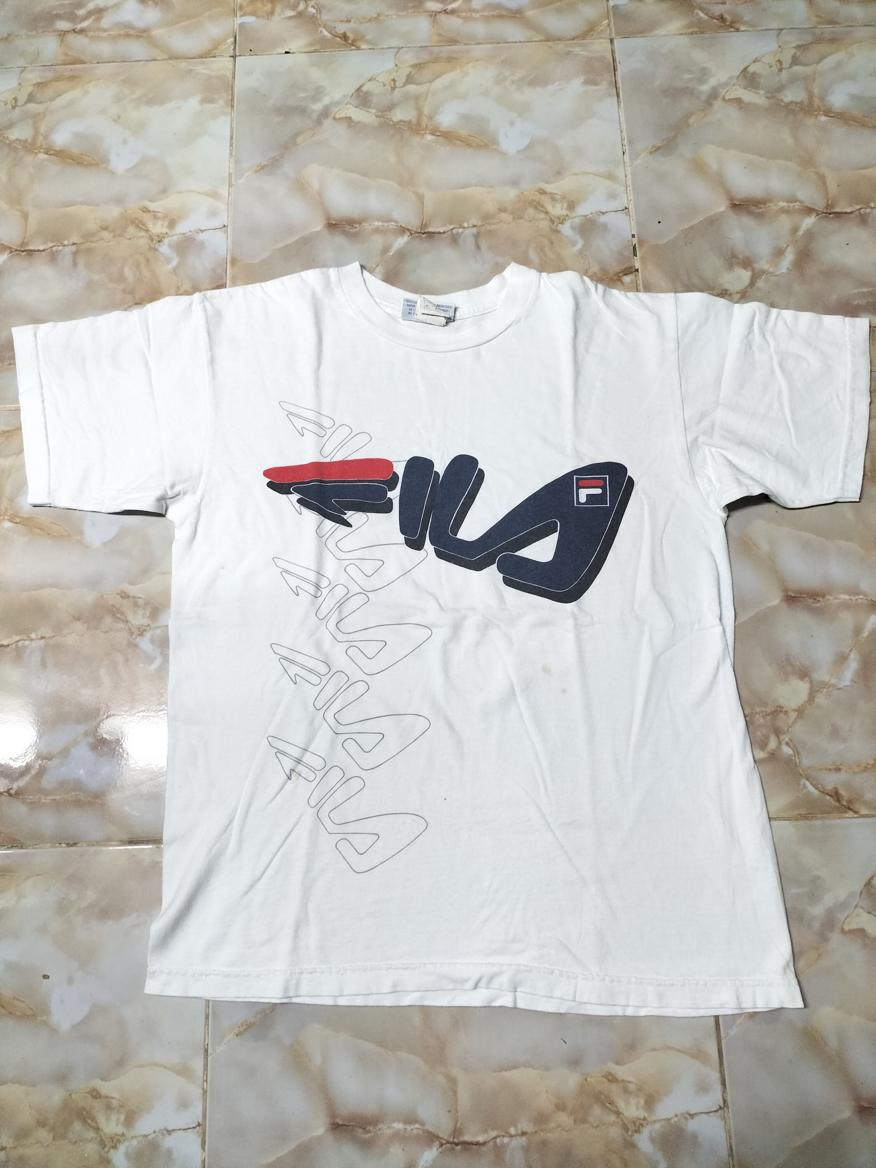Fila × Vintage Vintage 90s Fila T-shirt Logo Sportswear Size US M / EU 48-50 / 2 - 1 Thumbnail