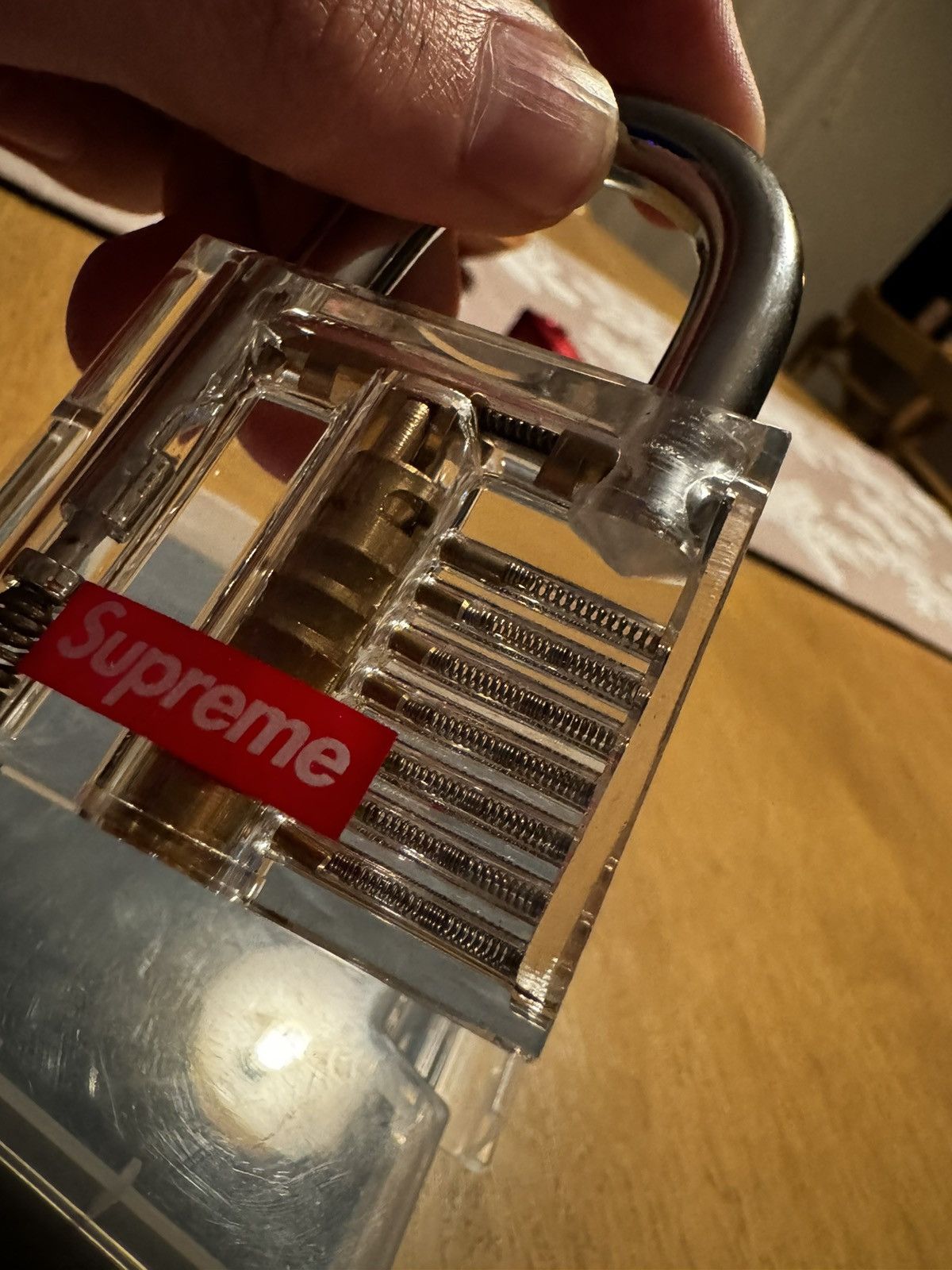 Supreme Supreme Acrylic Lock (Clear) Size ONE SIZE - 5 Thumbnail