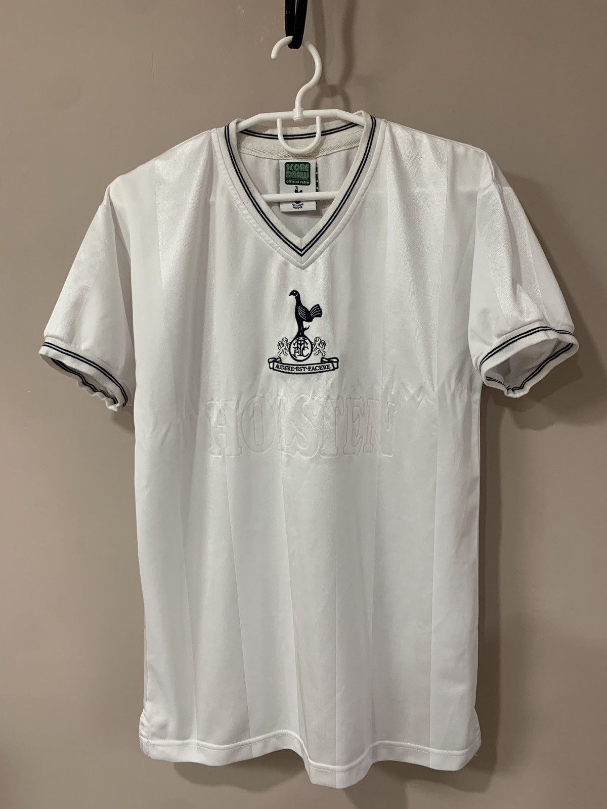 Vintage Tottenham Hotspur Home Football Shirt Retro Score Draw Sz S Size US S / EU 44-46 / 1 - 1 Thumbnail