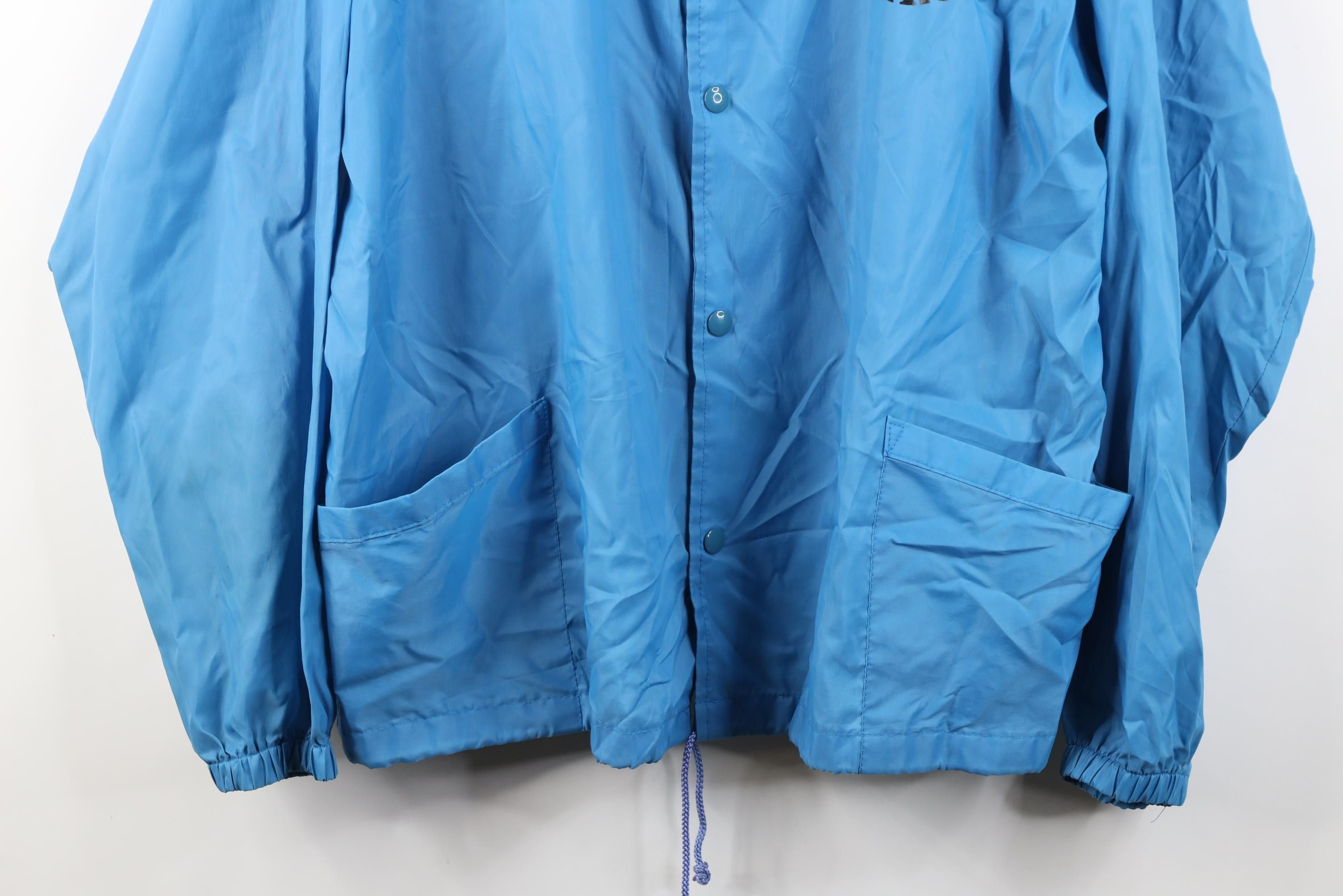 Vintage Vintage 70s 80s Blue Code Coach Coaches Windbreaker Jacket Size US XL / EU 56 / 4 - 3 Thumbnail