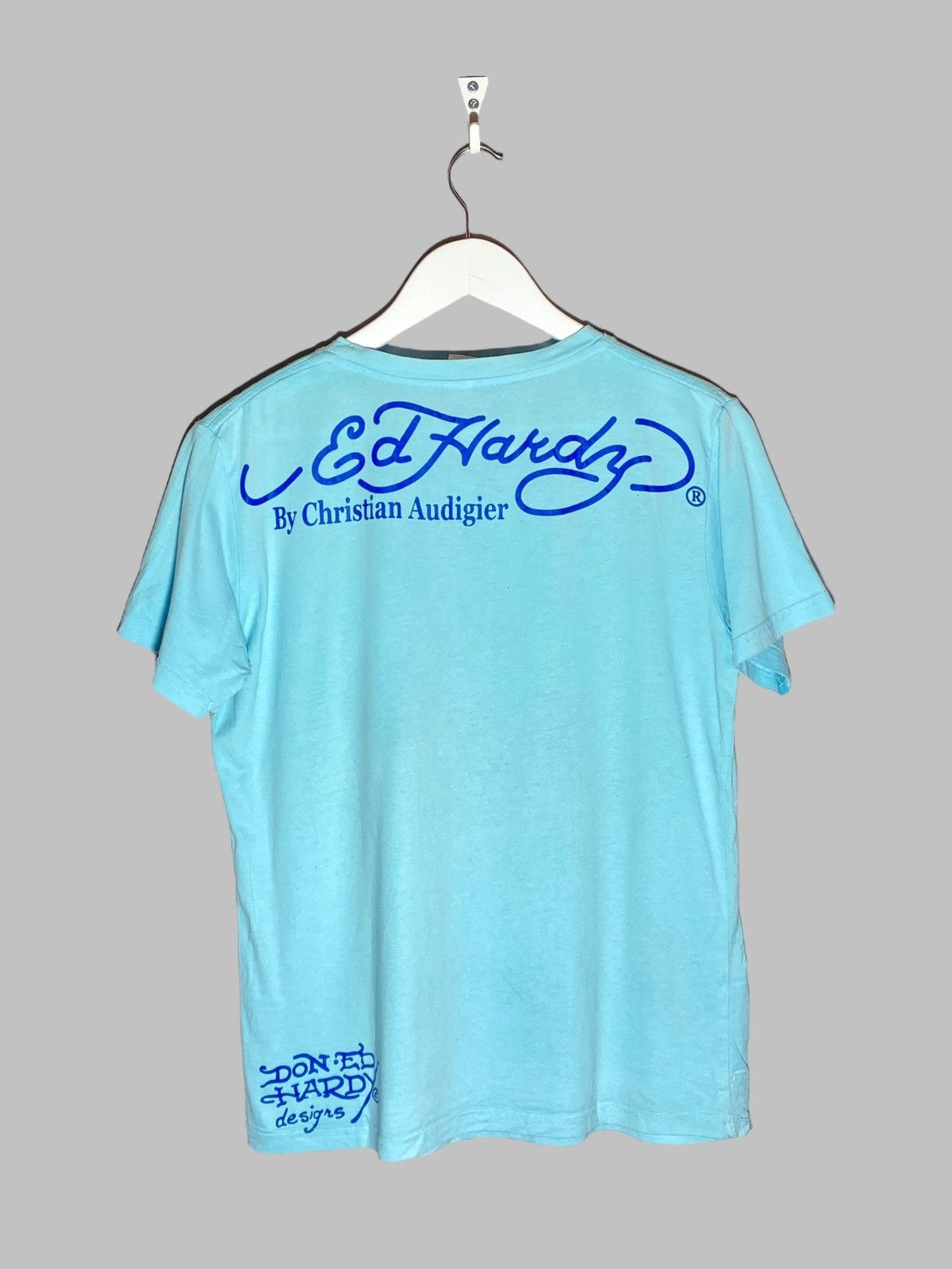 Ed Hardy 🔥 Y2K ED HARDY RHINESTONE TEE TATTOO STYLE ROCKSTAR VIBES Size US M / EU 48-50 / 2 - 2 Thumbnail